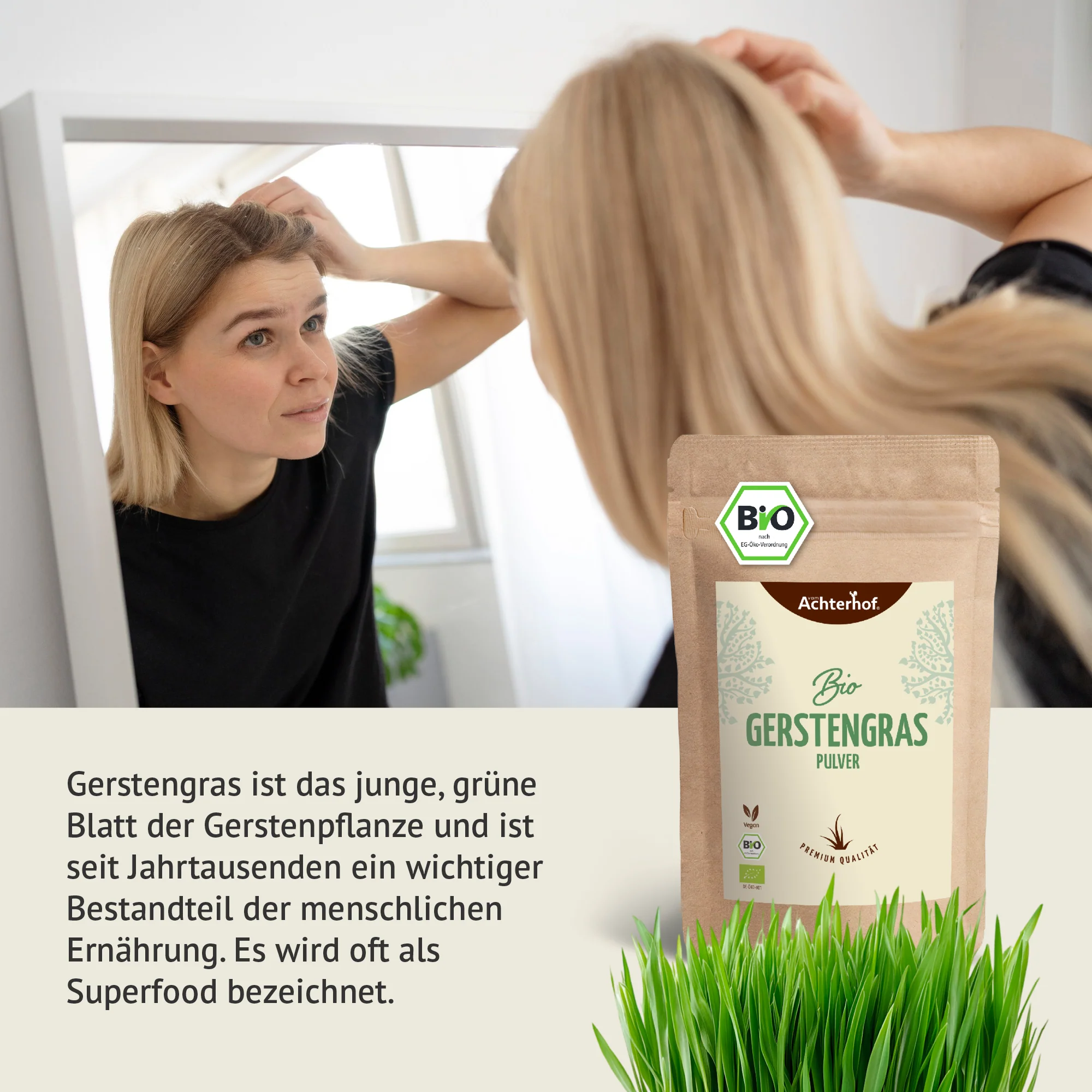 Bio Gerstengras Pulver (500g) - Image 5