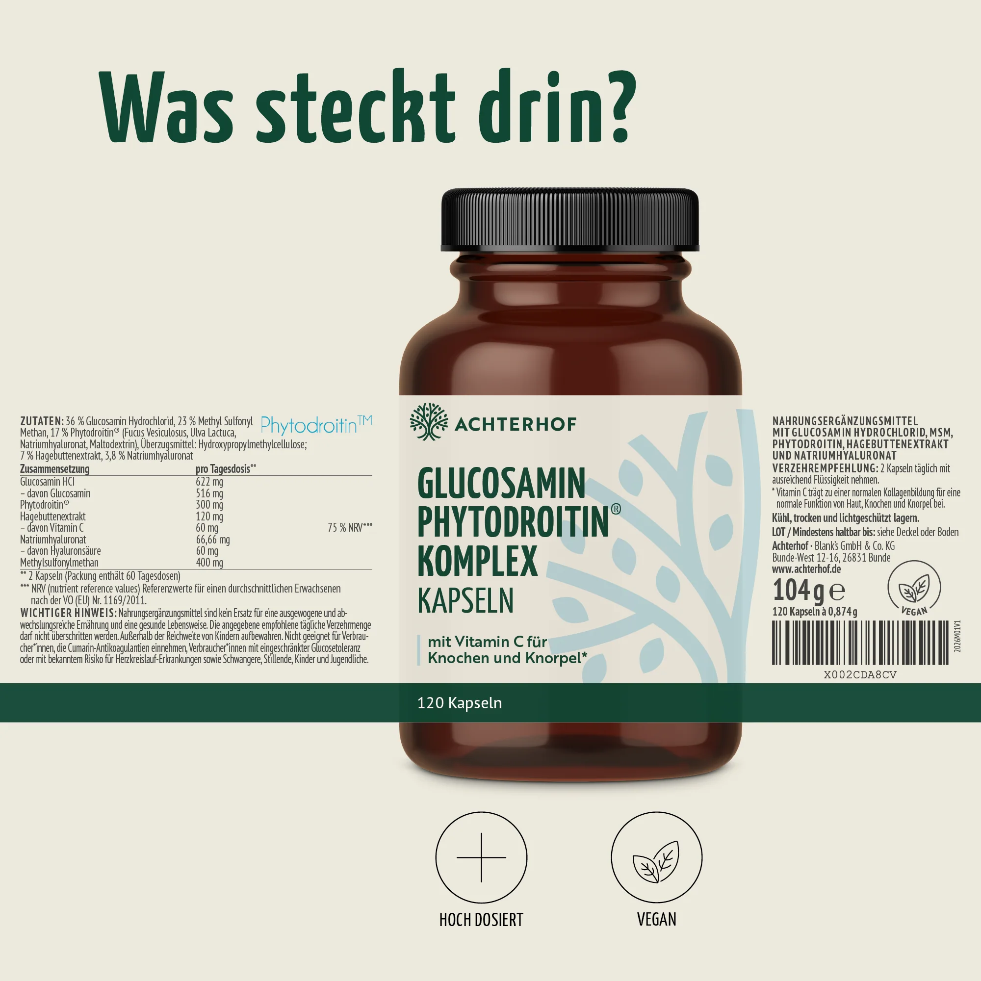 Glucosamin Phytodroitin® Komplex (120 Kapseln) - Image 7