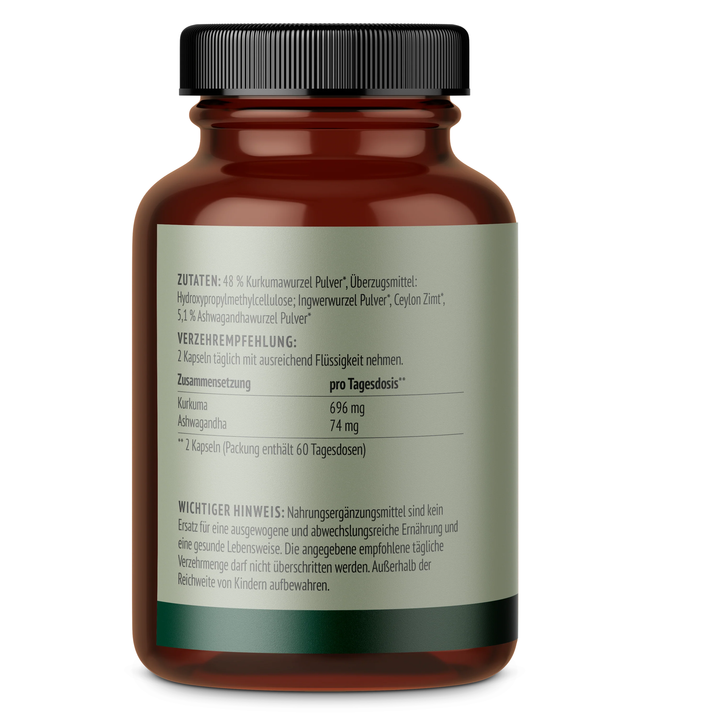 Goldene Mischung Kapseln Bio – ohne Piperin (120 Kapseln) - Image 3