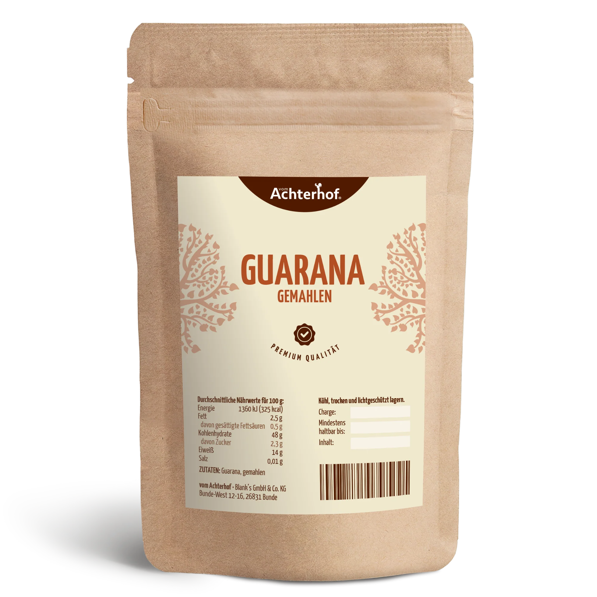 Guarana gemahlen (500g)