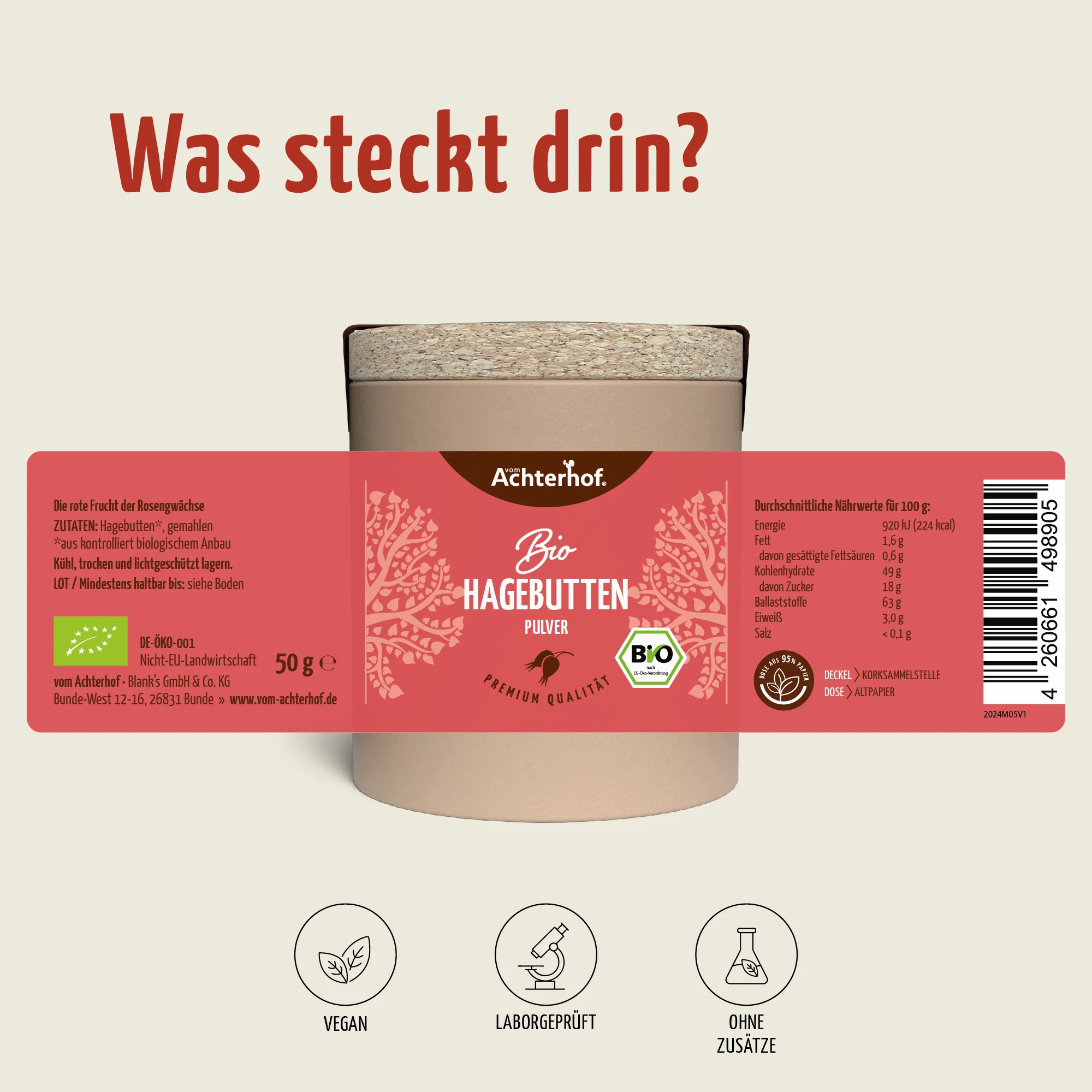 Bio Hagebutten Pulver (50g) - Image 9