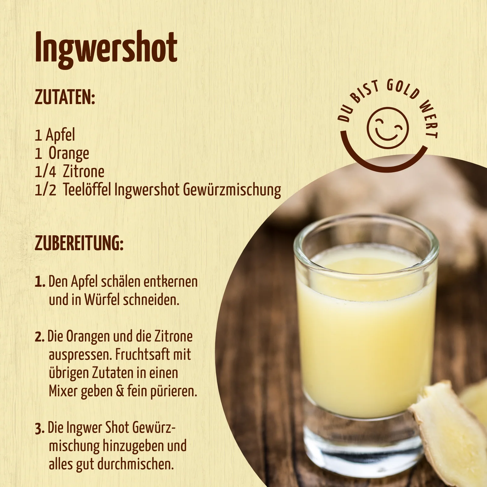 Ingwer Shot Gewürzmischung (100g) - Image 3