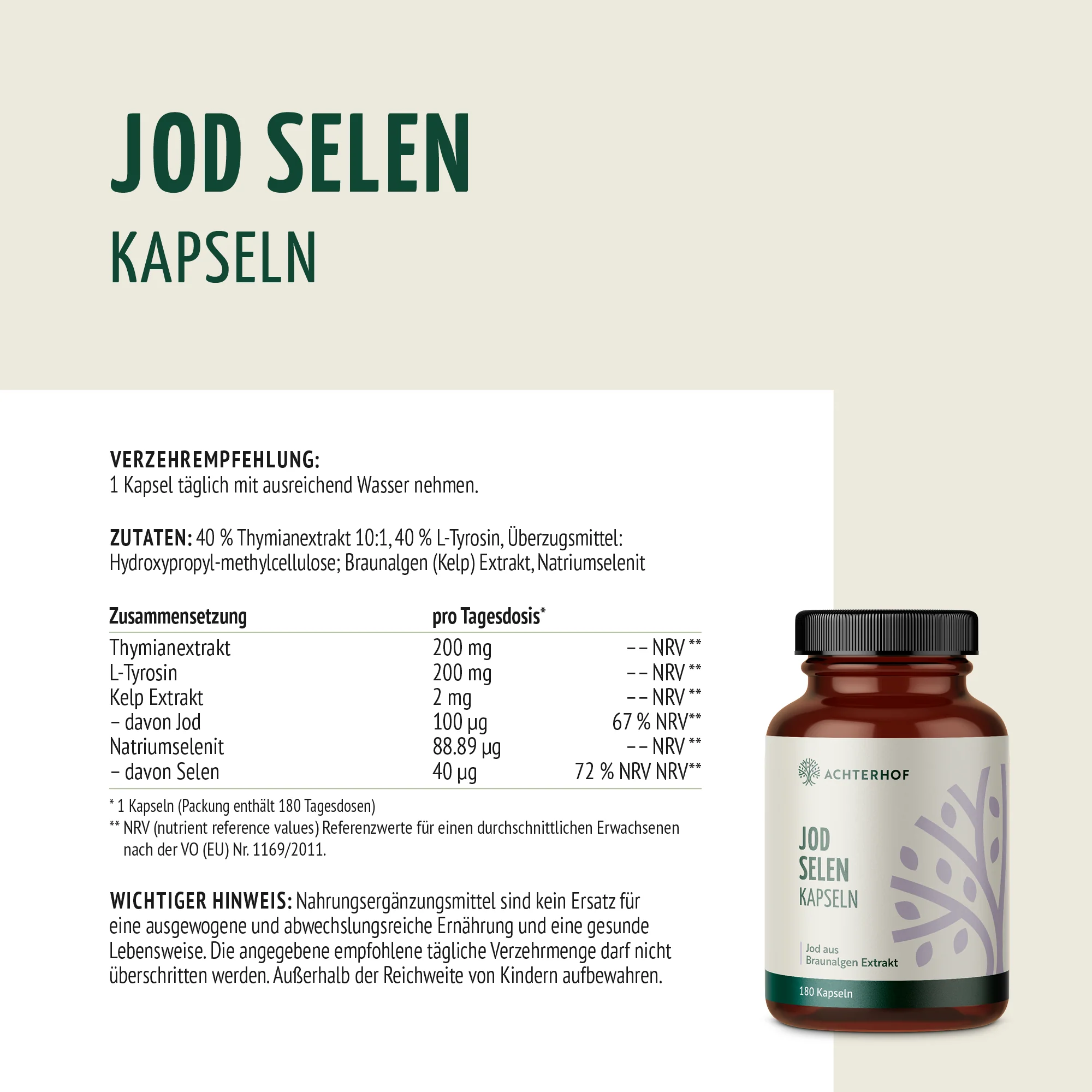 Jod Selen Kapseln (180 Kapseln) - Image 6
