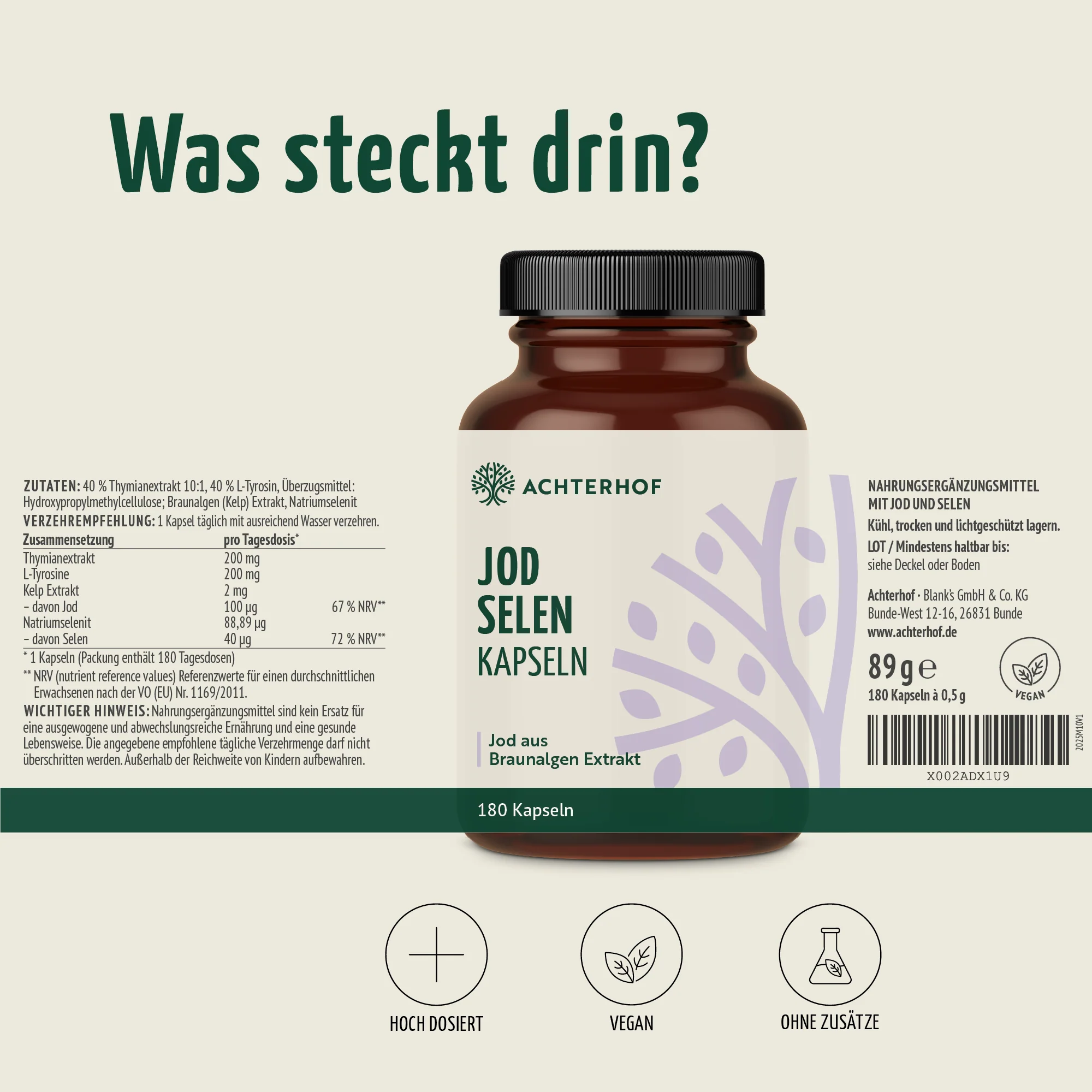 Jod Selen Kapseln (180 Kapseln) - Image 7