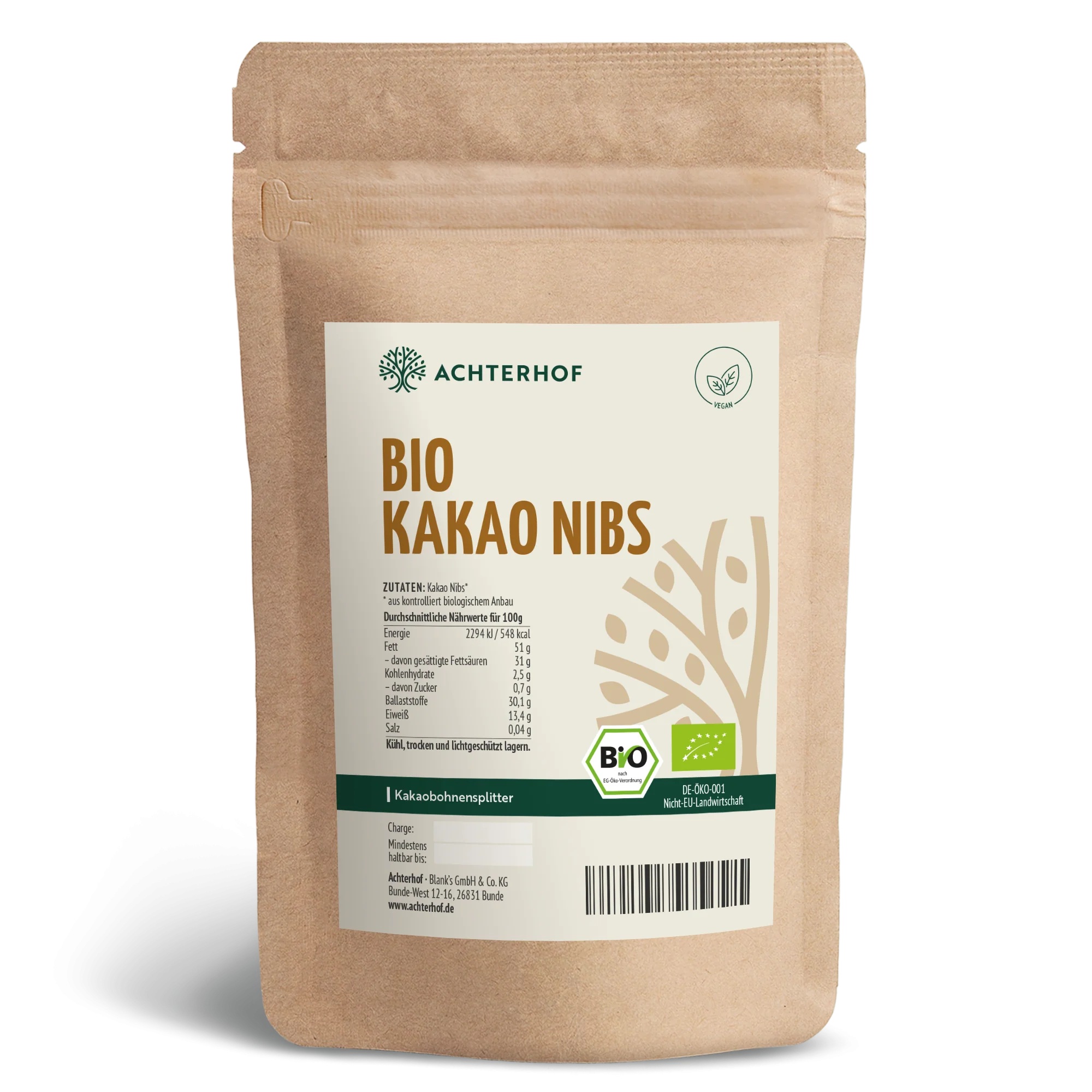 Kakao Nibs Bio (1000g)