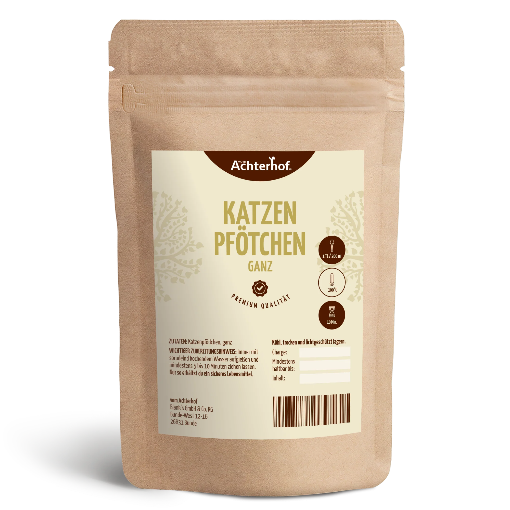 Katzenpfötchen ganz (100g)