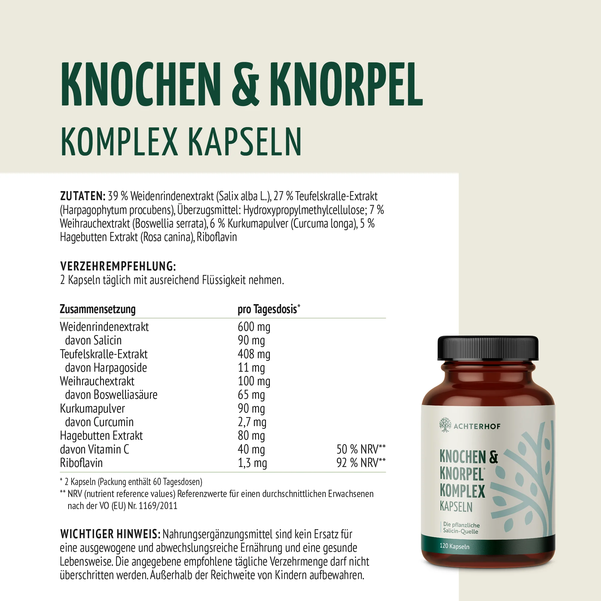 Knochen & Knorpel Komplex (120 Kapseln) - Image 6