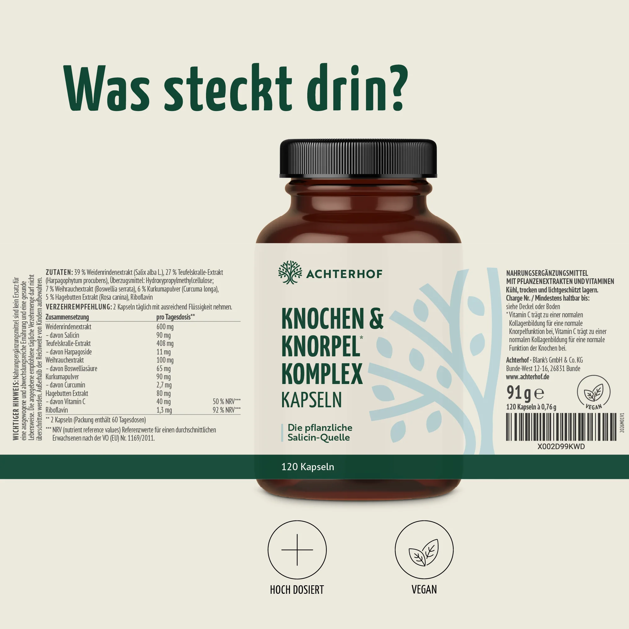 Knochen & Knorpel Komplex (120 Kapseln) - Image 7