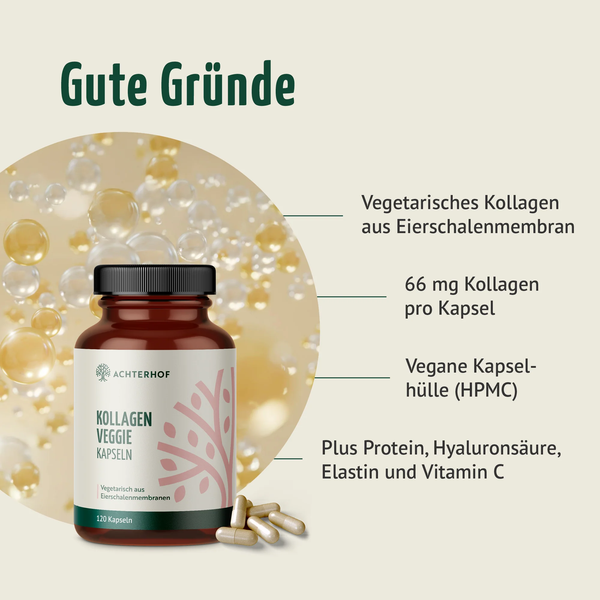 Kollagen Veggie Kapseln (120 Kapseln) - Image 2