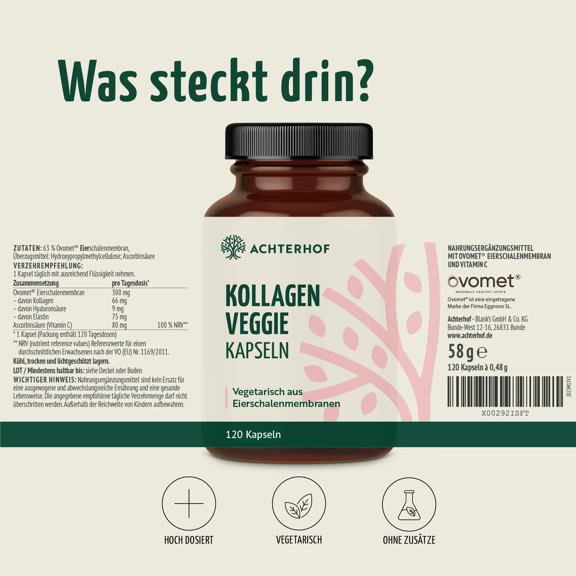 Kollagen Veggie Kapseln (120 Kapseln) - Image 7