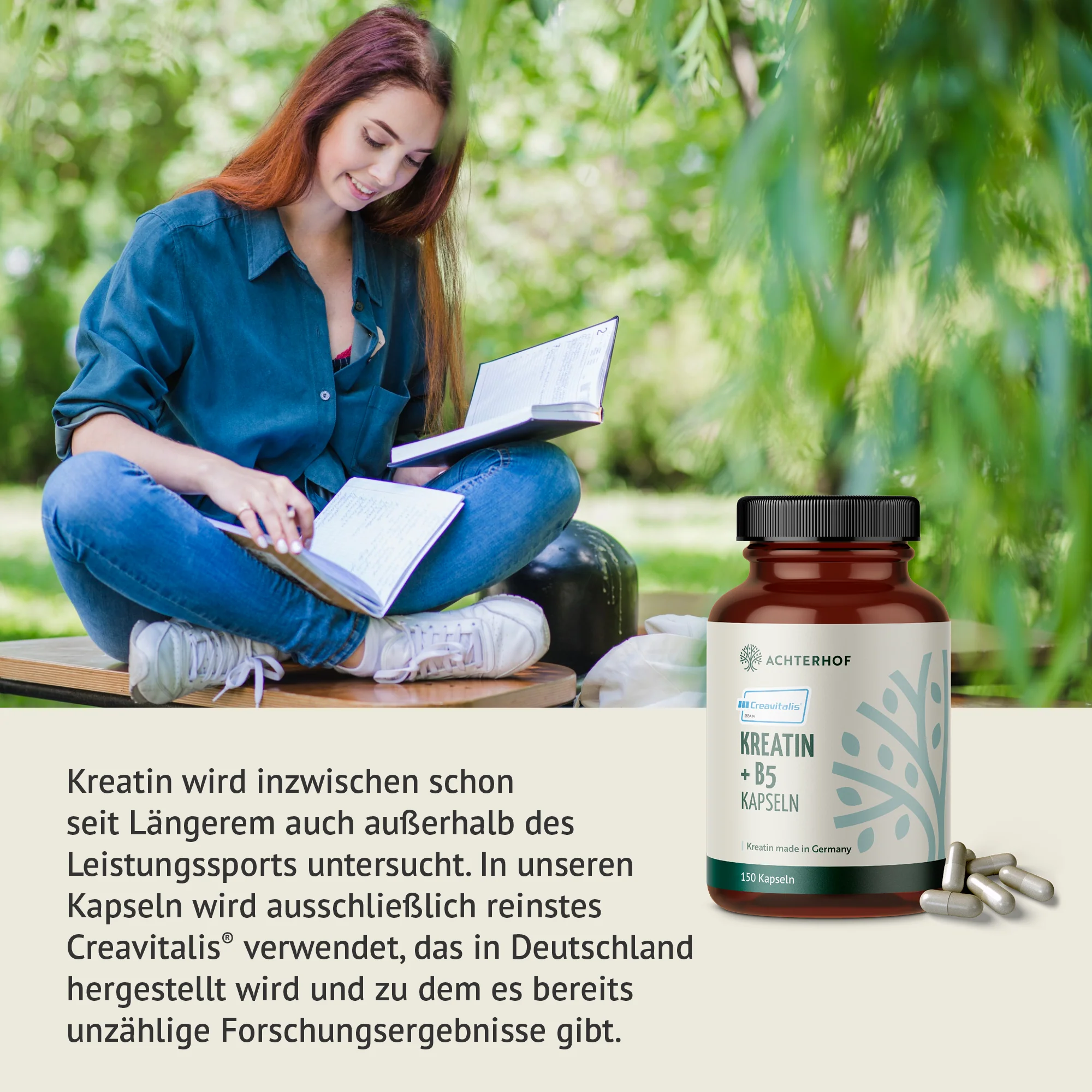 Creavitalis® Kreatin+B5 Kapseln (150 Kapseln) - Image 3