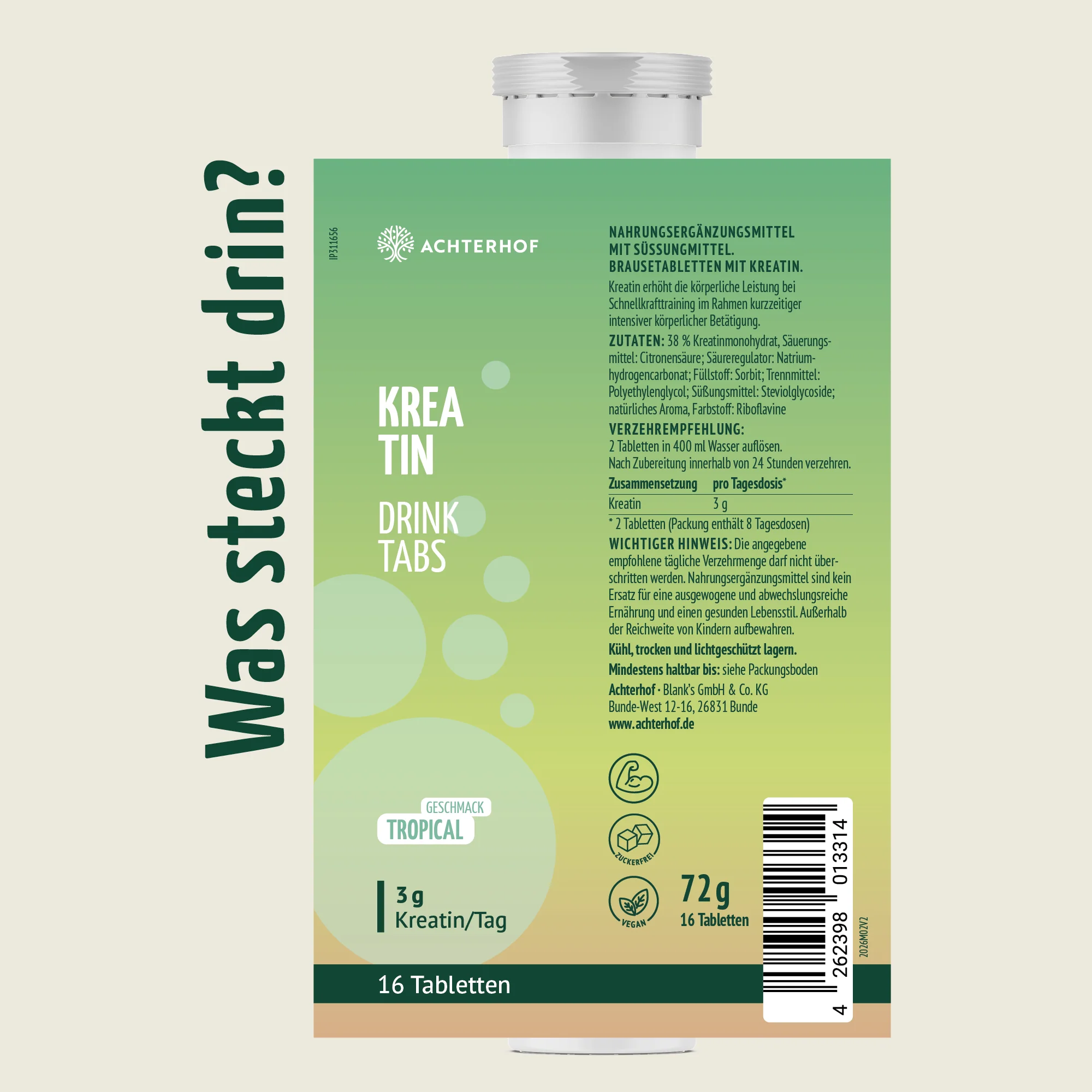 Kreatin Drink Tabs (16 Tabletten) - Image 4