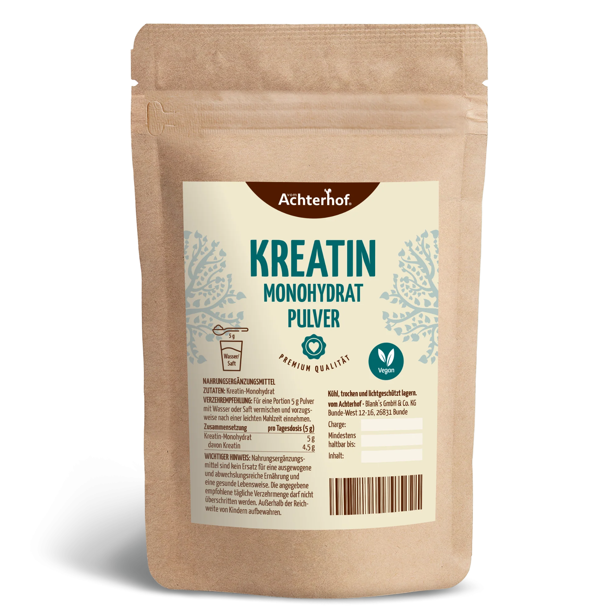 Kreatin Monohydrat Pulver (250g)