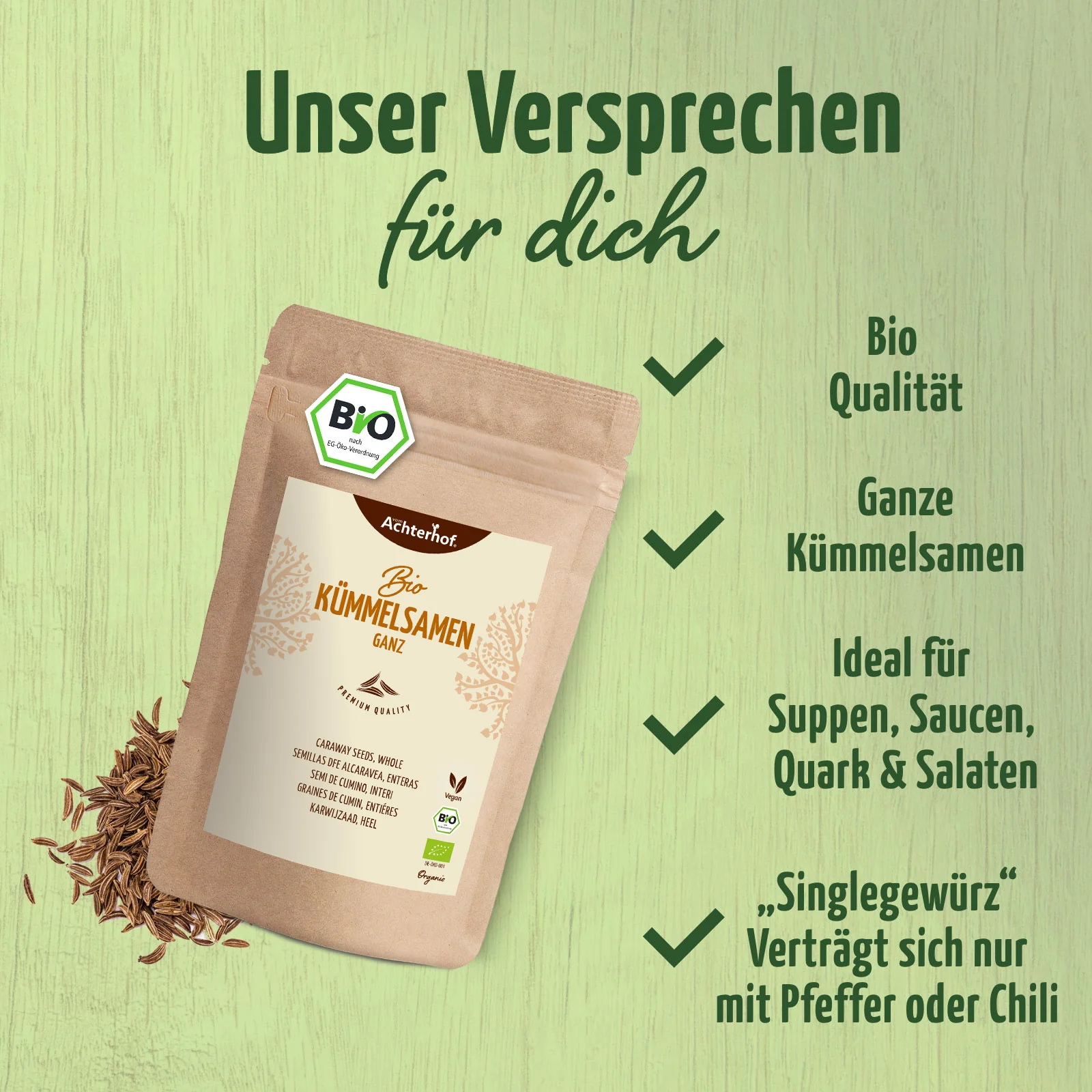 Kümmelsamen ganz Bio (250g) - Image 4