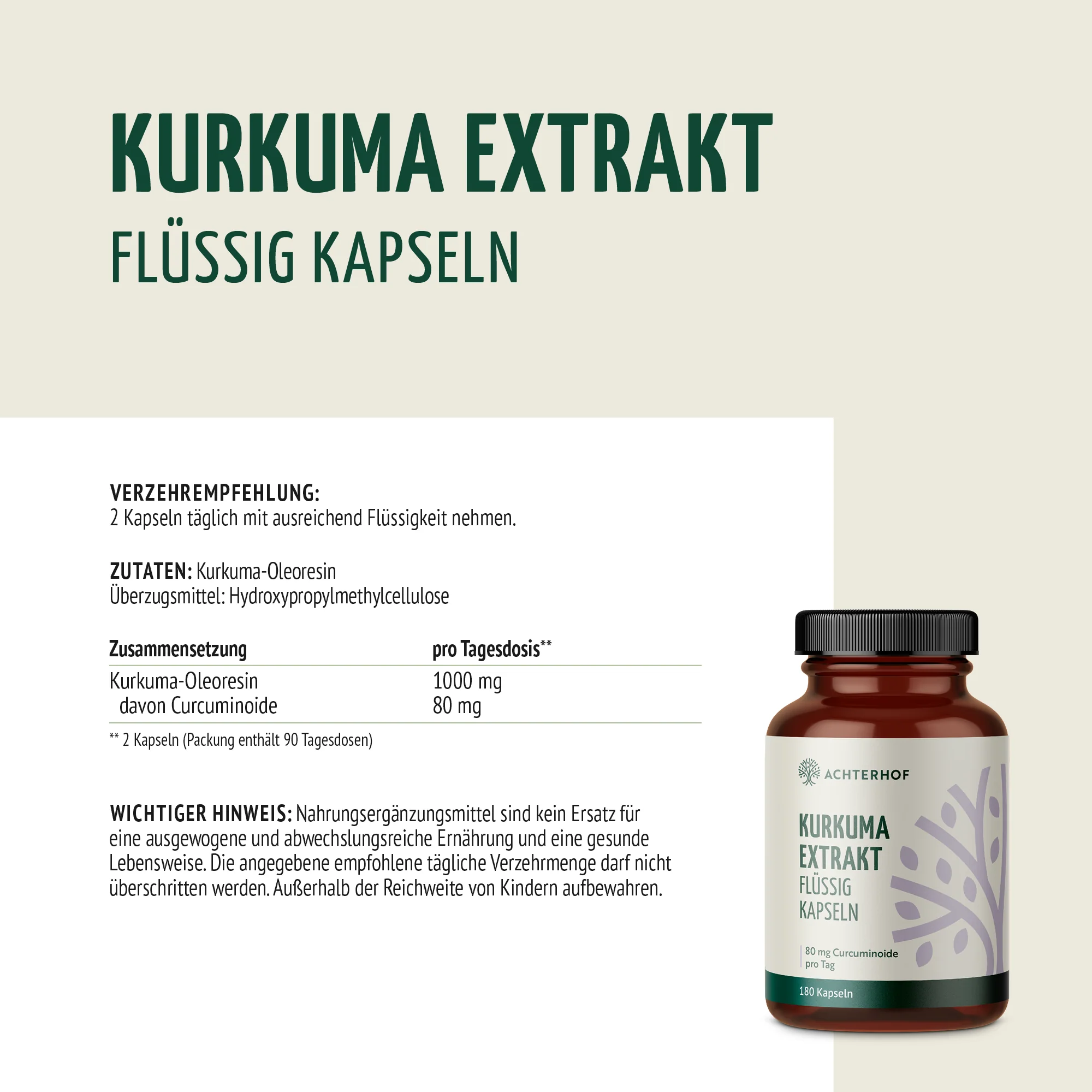 Kurkuma Extrakt Flüssig Kapseln (180 Kapseln) - Image 6