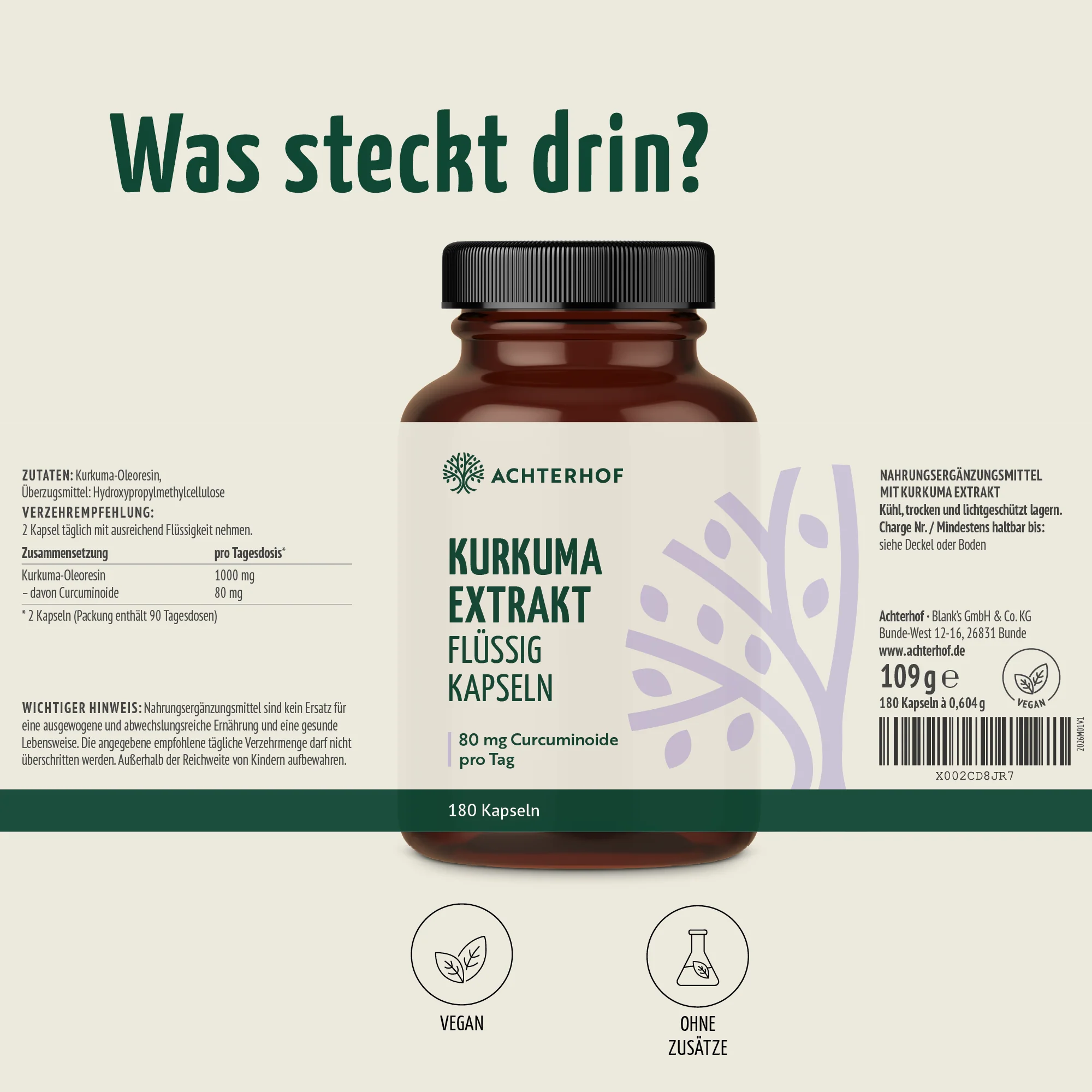 Kurkuma Extrakt Flüssig Kapseln (180 Kapseln) - Image 7
