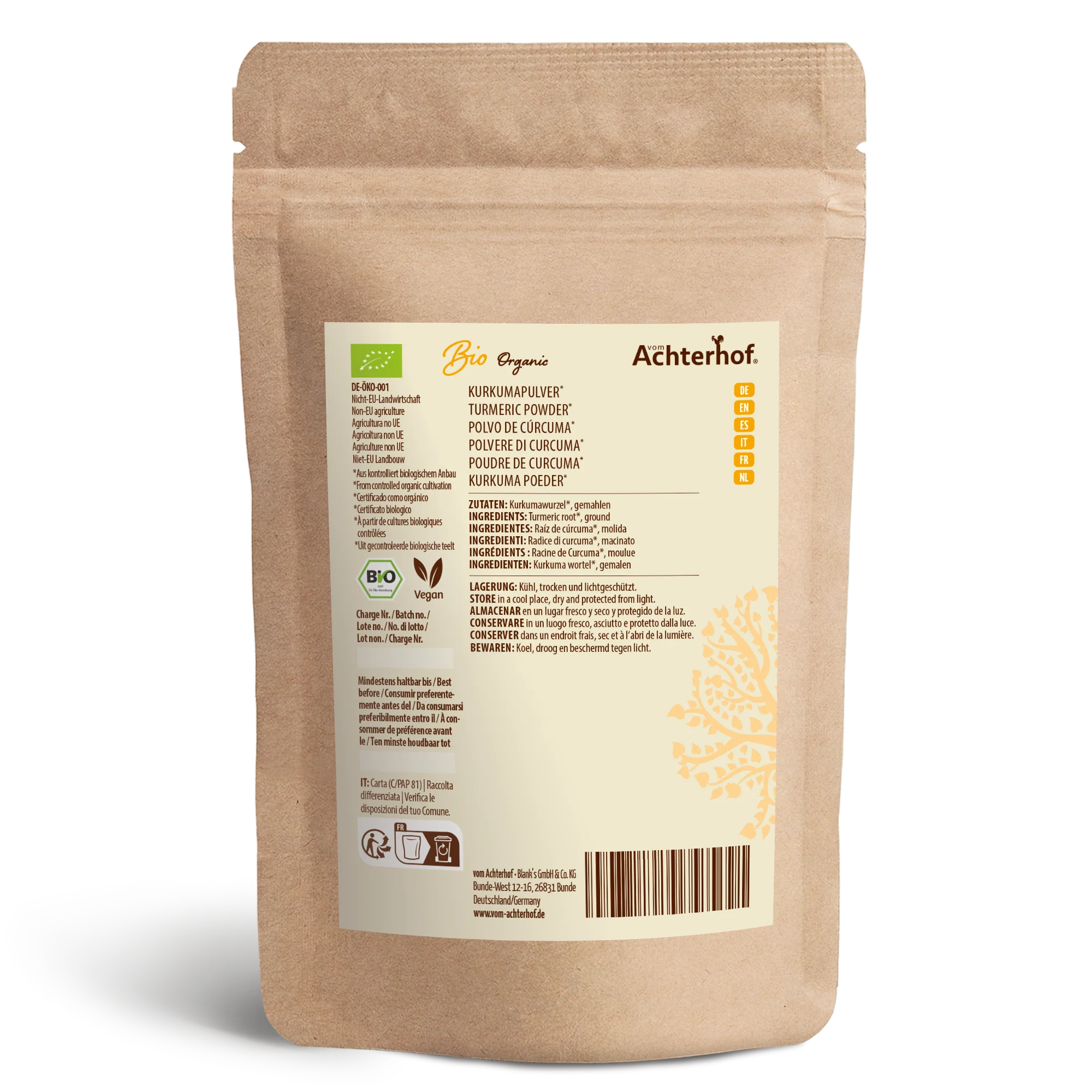 Bio Kurkuma Pulver (1000g) - Image 10