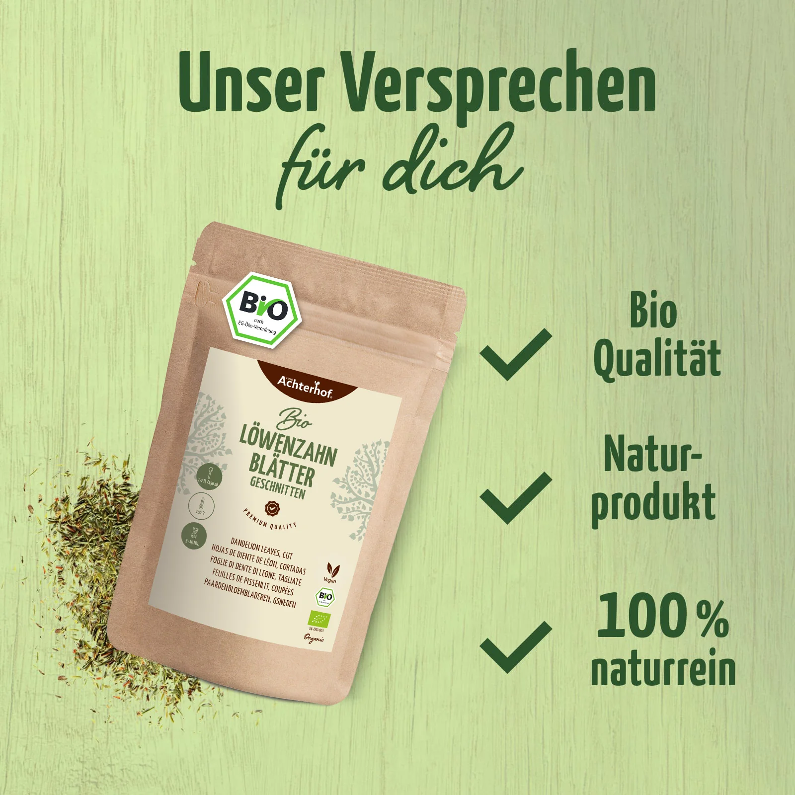 Löwenzahnblätter geschnitten Bio (250g) - Image 4