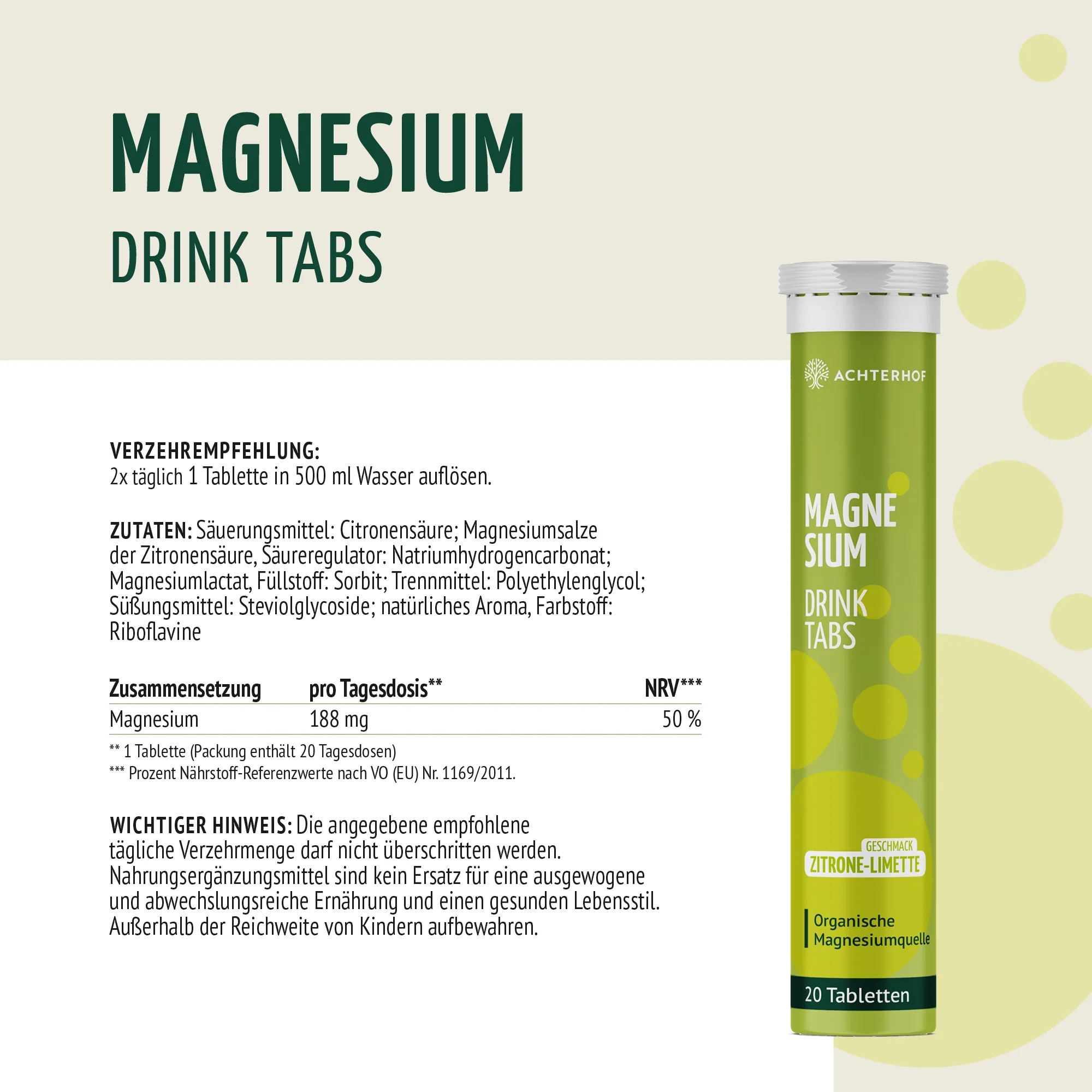 Magnesium Drink Tabs (20 Tabletten) - Image 4
