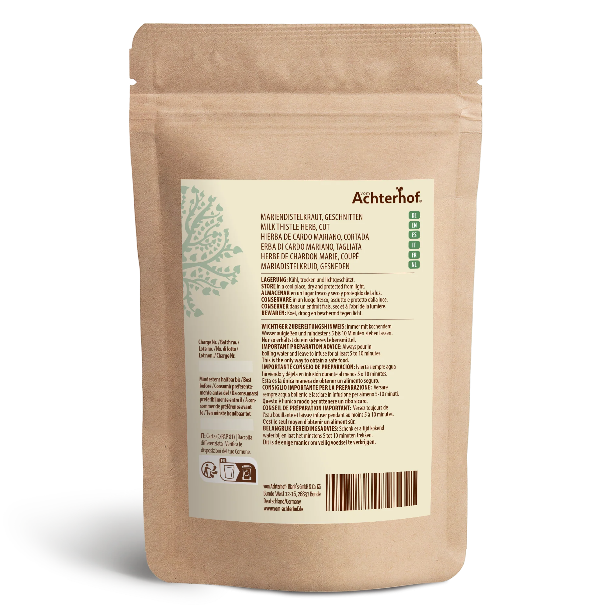 Mariendistelkraut geschnitten (100g) - Image 2
