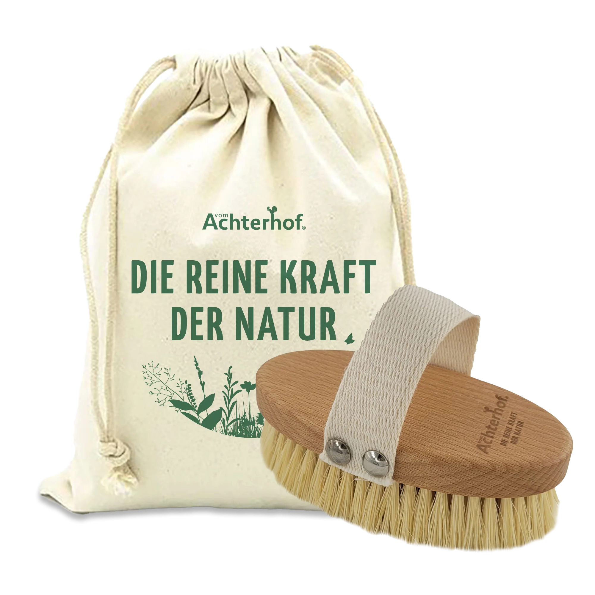 Massagebürste mit Borsten aus Pflanzenfasern - Image 3