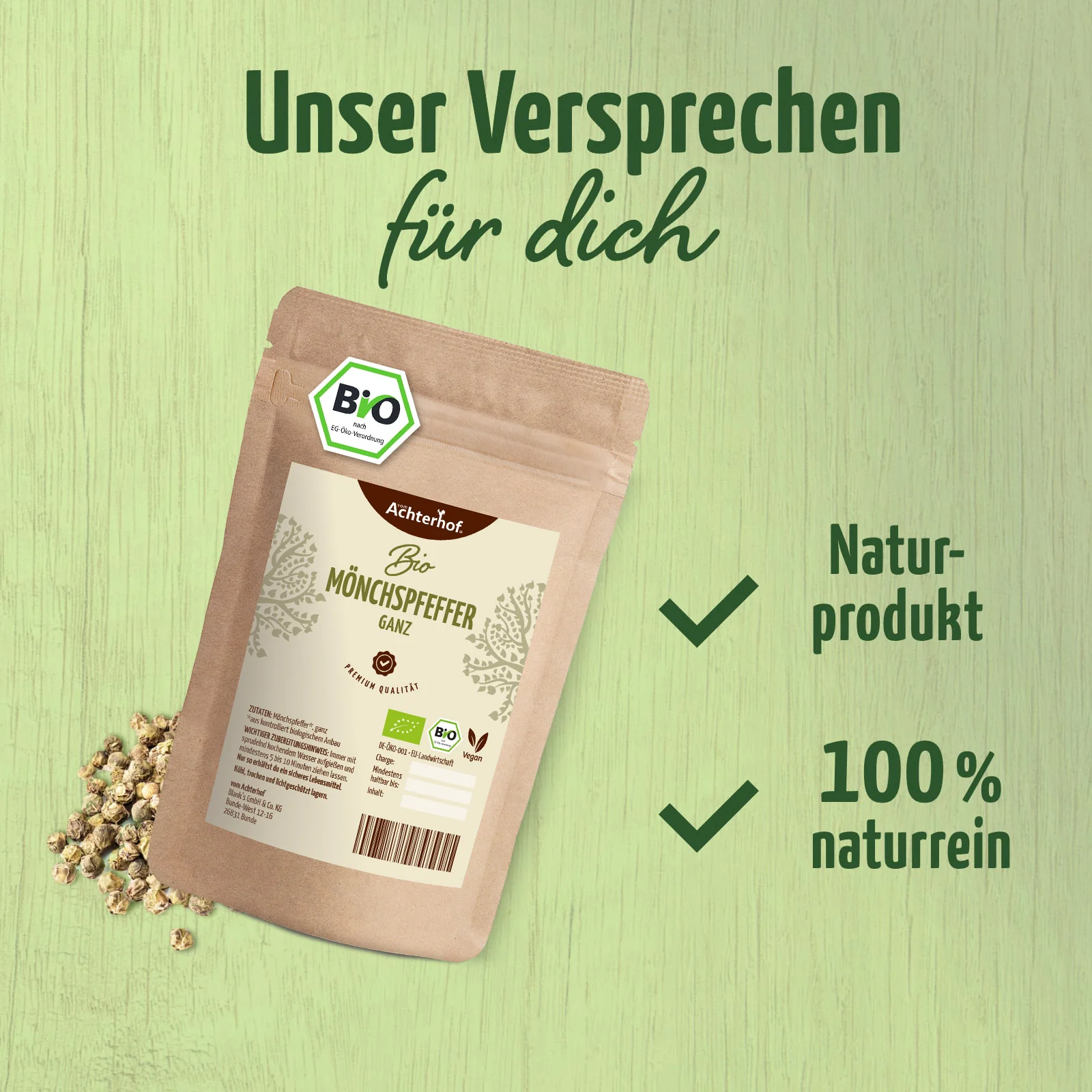Mönchspfeffer ganz Bio (100g) - Image 3