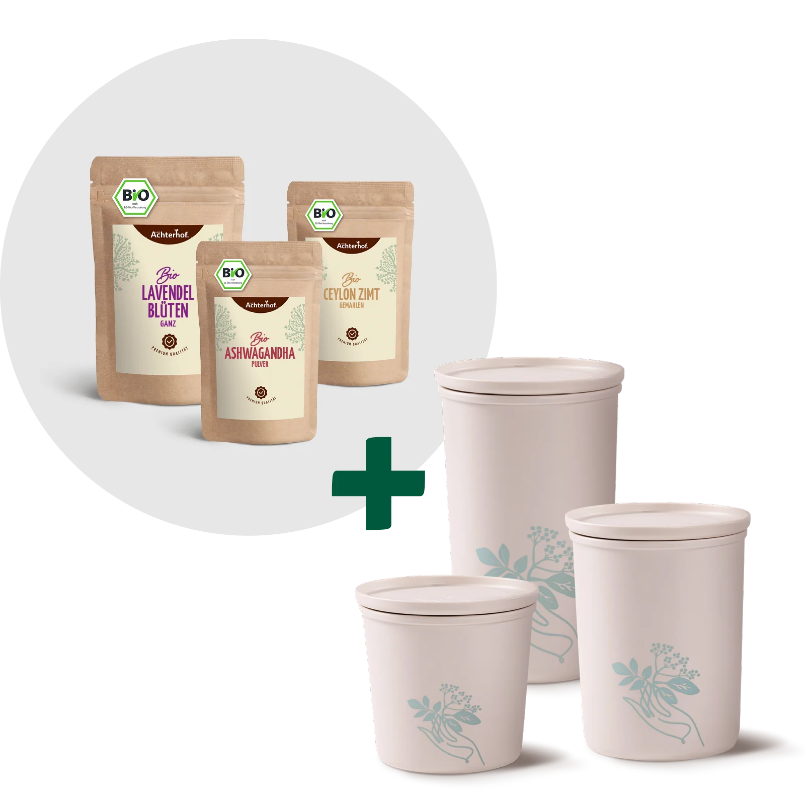 Mond Milch Mischung 3er Bio Set + Frischhaltedosen