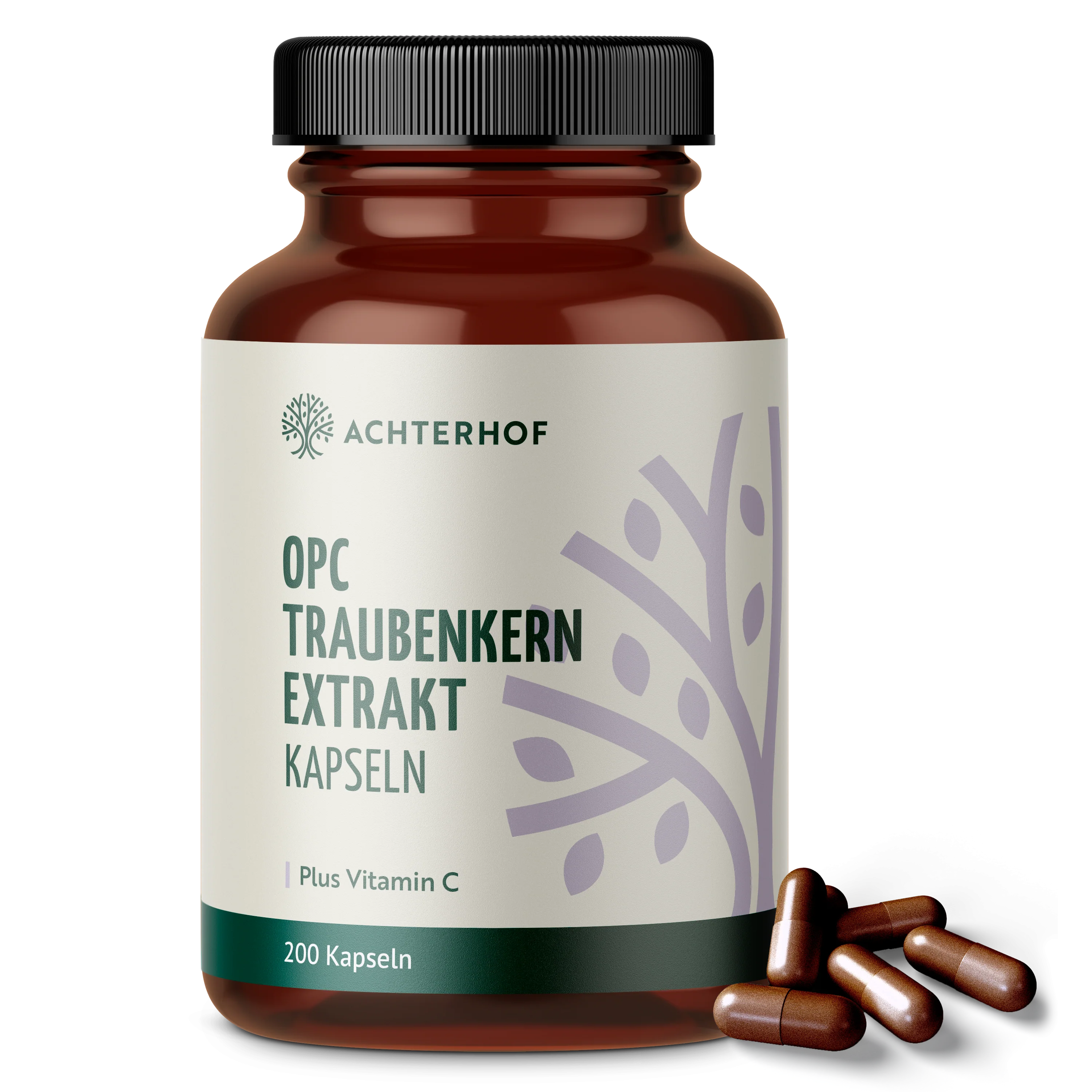 OPC Traubenkernextrakt + Vitamin C Kapseln (200 Kapseln)