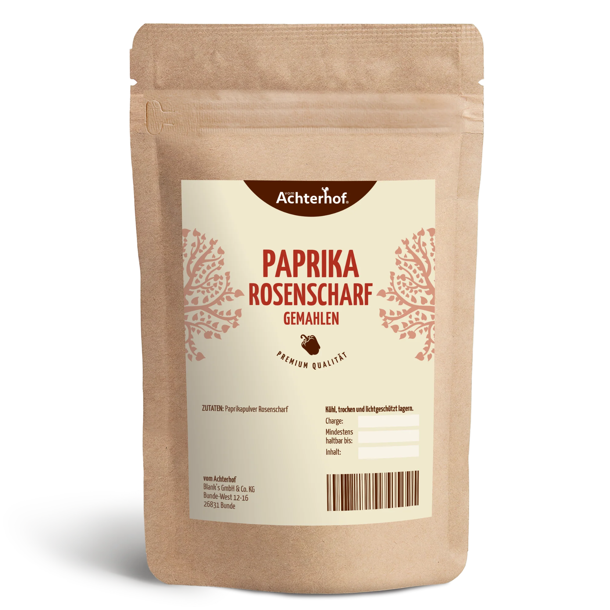 Paprika Rosenscharf gemahlen (1000g)