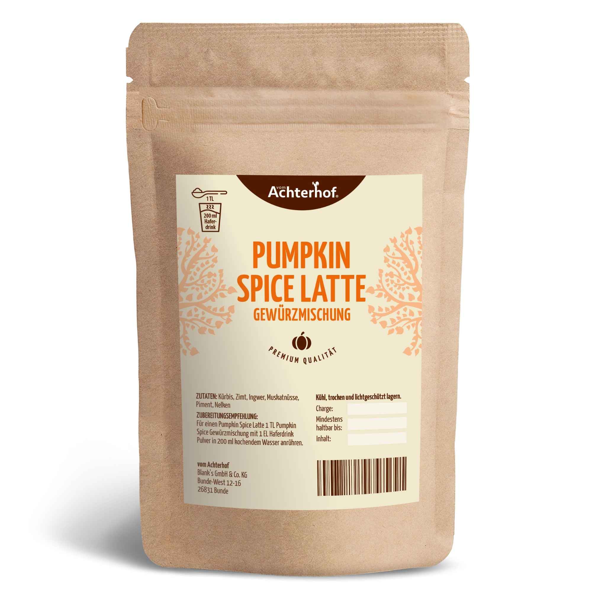 Pumpkin Spice Latte Gewürzmischung (100g)