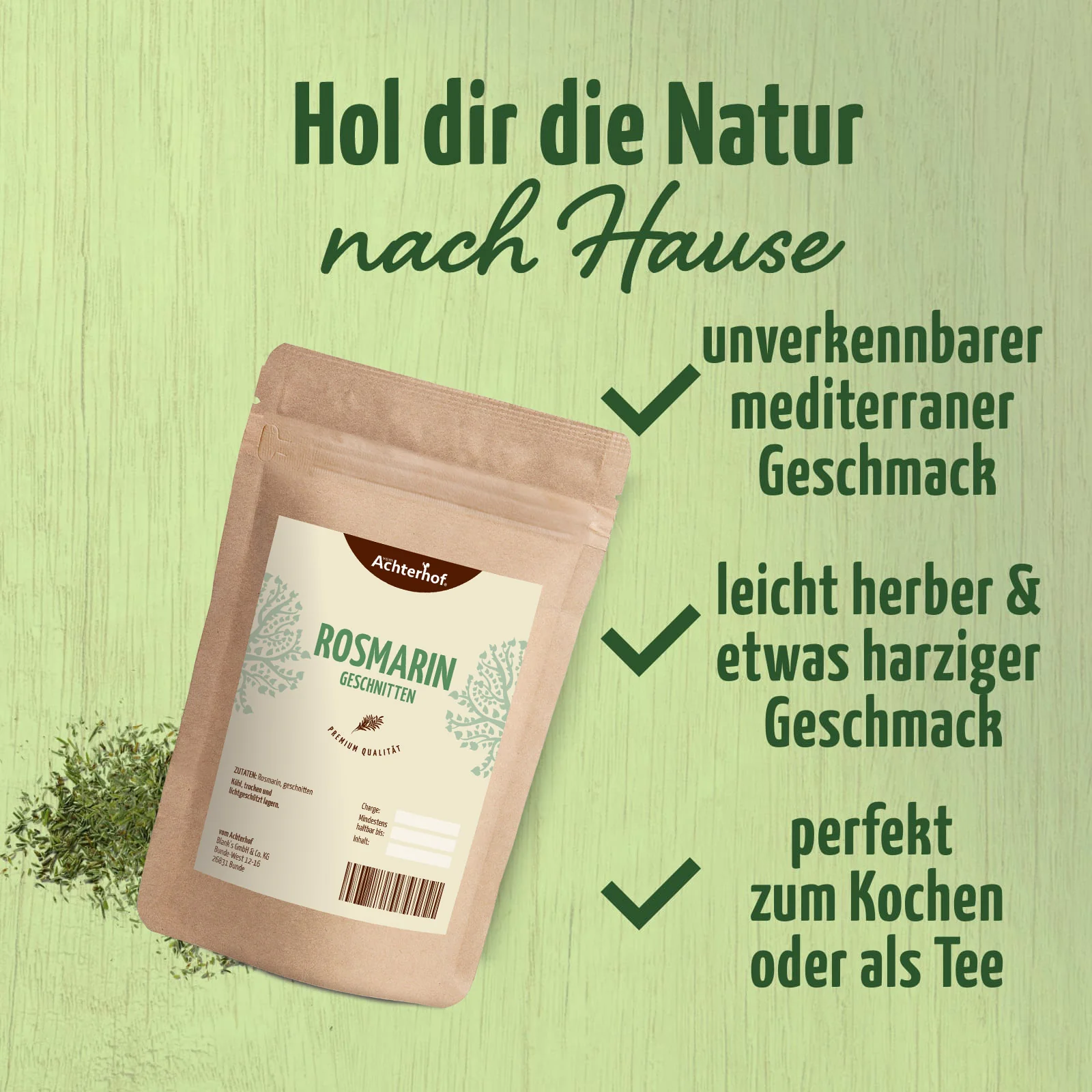Rosmarin geschnitten (250g) - Image 3