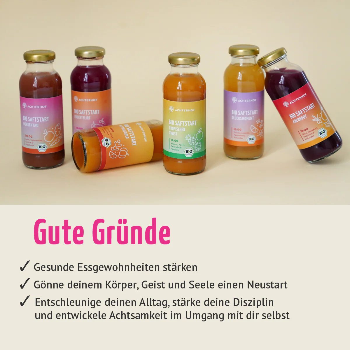 Saftstart Bio Fastenkur 1-7 Tage (6 Flaschen pro Tag) - Image 4