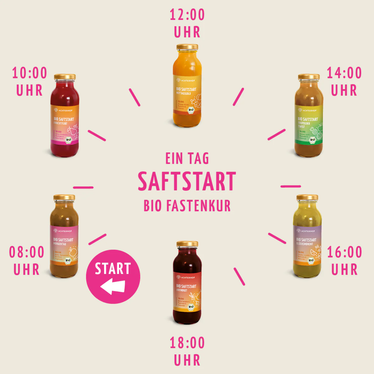 Saftstart Bio Fastenkur 1-7 Tage (6 Flaschen pro Tag) - Image 6