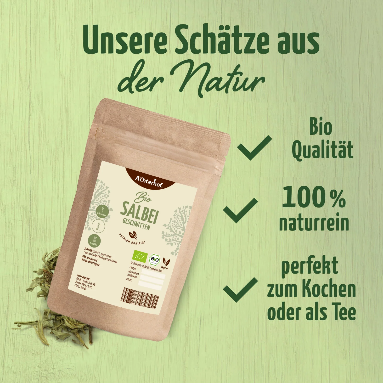 Salbei geschnitten Bio (1000g) - Image 5