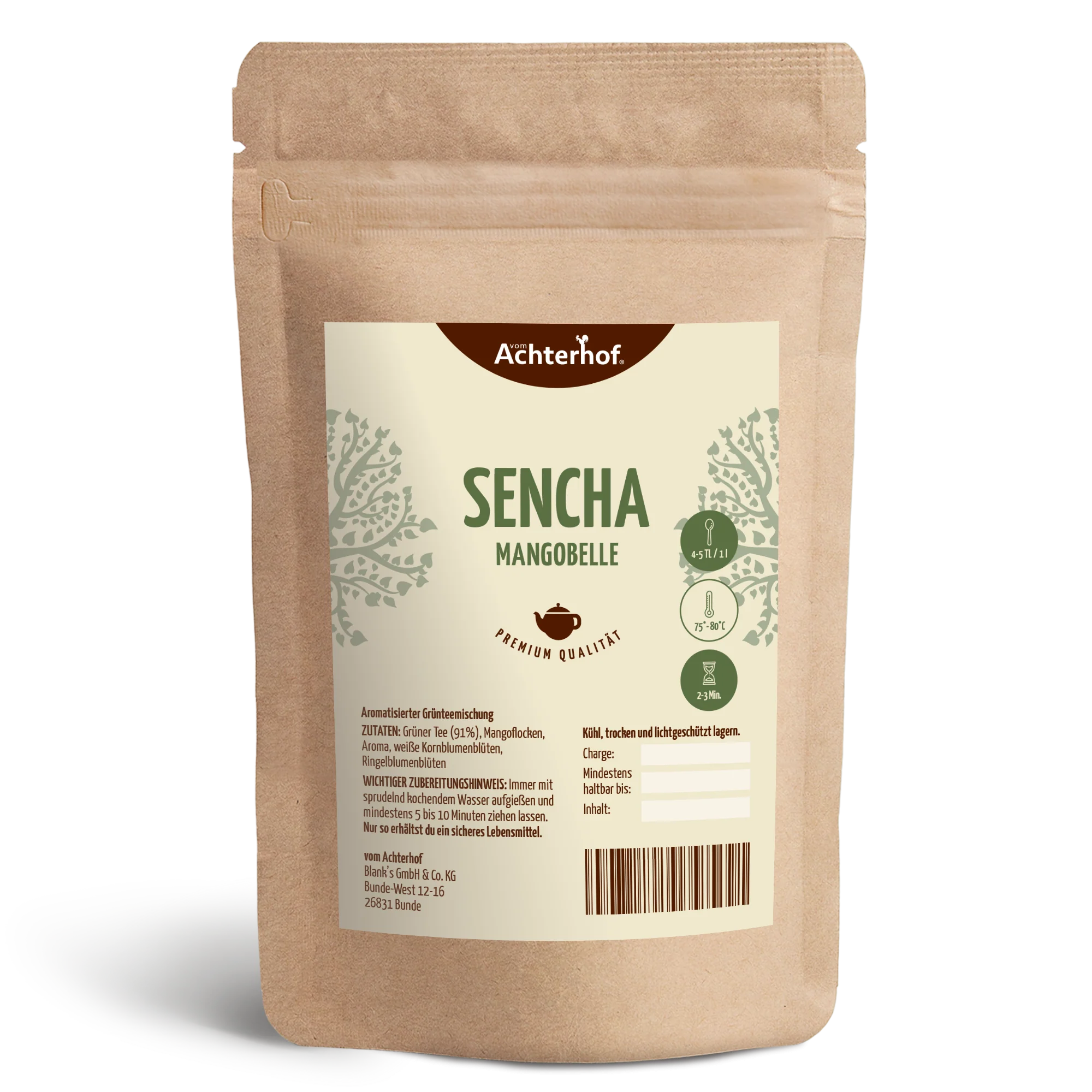 Grüner Tee Sencha Mangobelle (100g)