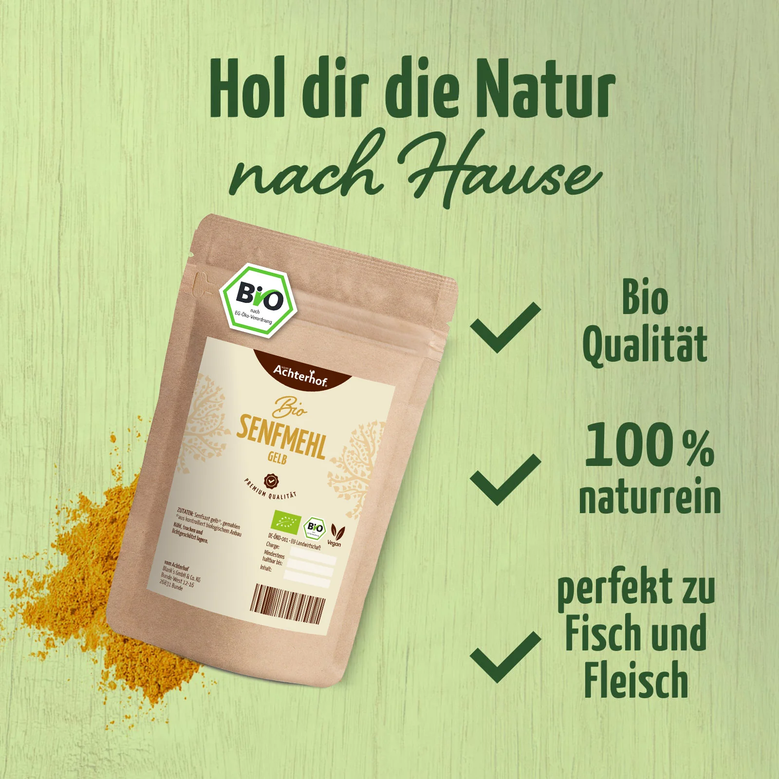 Senfmehl gelb Bio (1000g) - Image 4