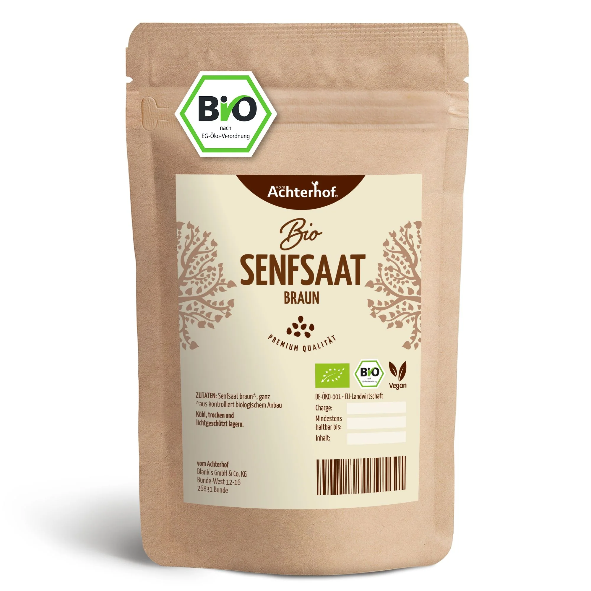 Senfsaat braun ganz Bio (500g) - Image 3