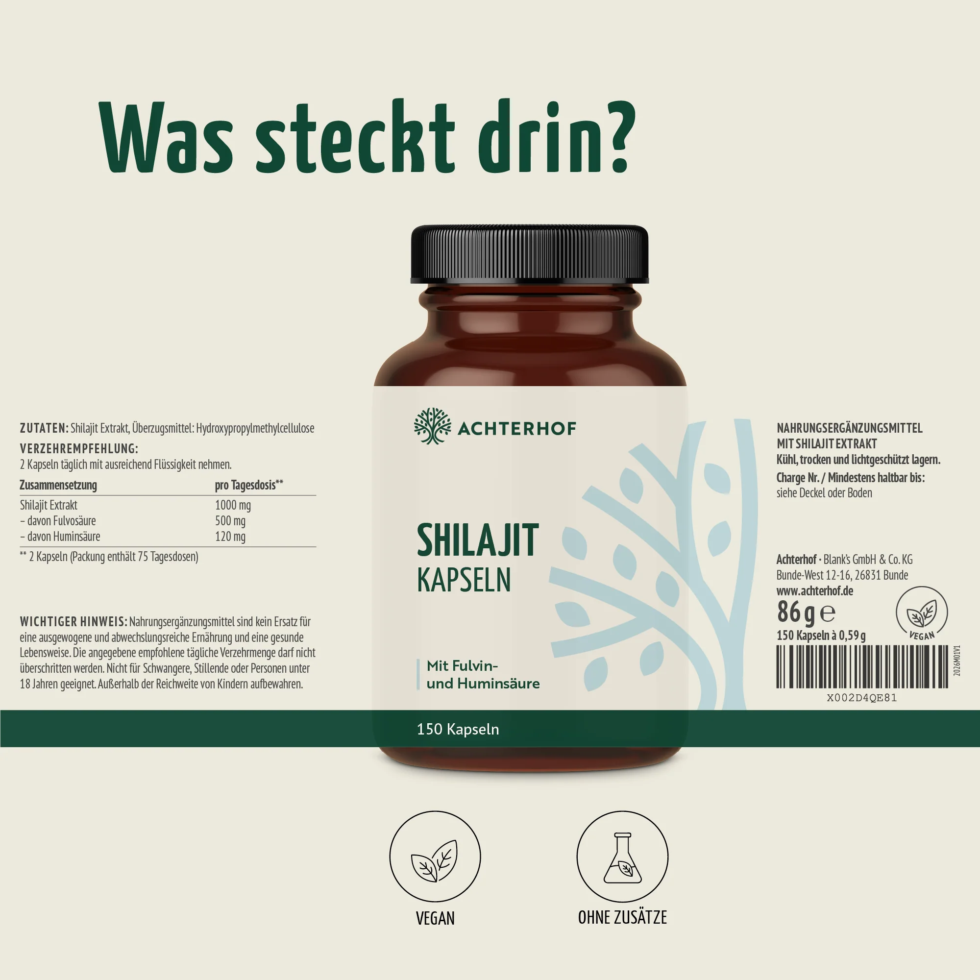 Shilajit Kapseln (150 Kapseln) - Image 7