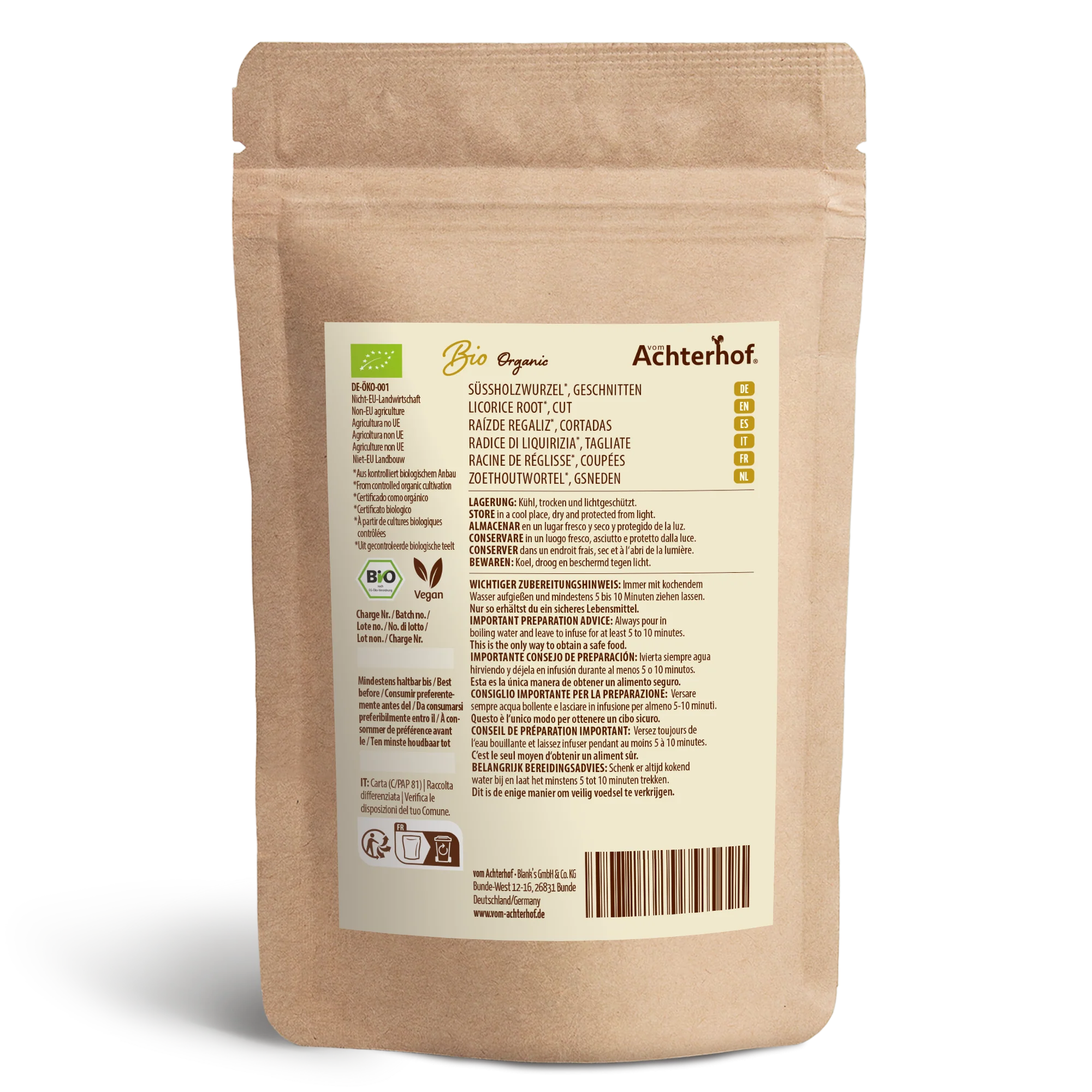 Süßholzwurzel geschnitten Bio (125g) - Image 2