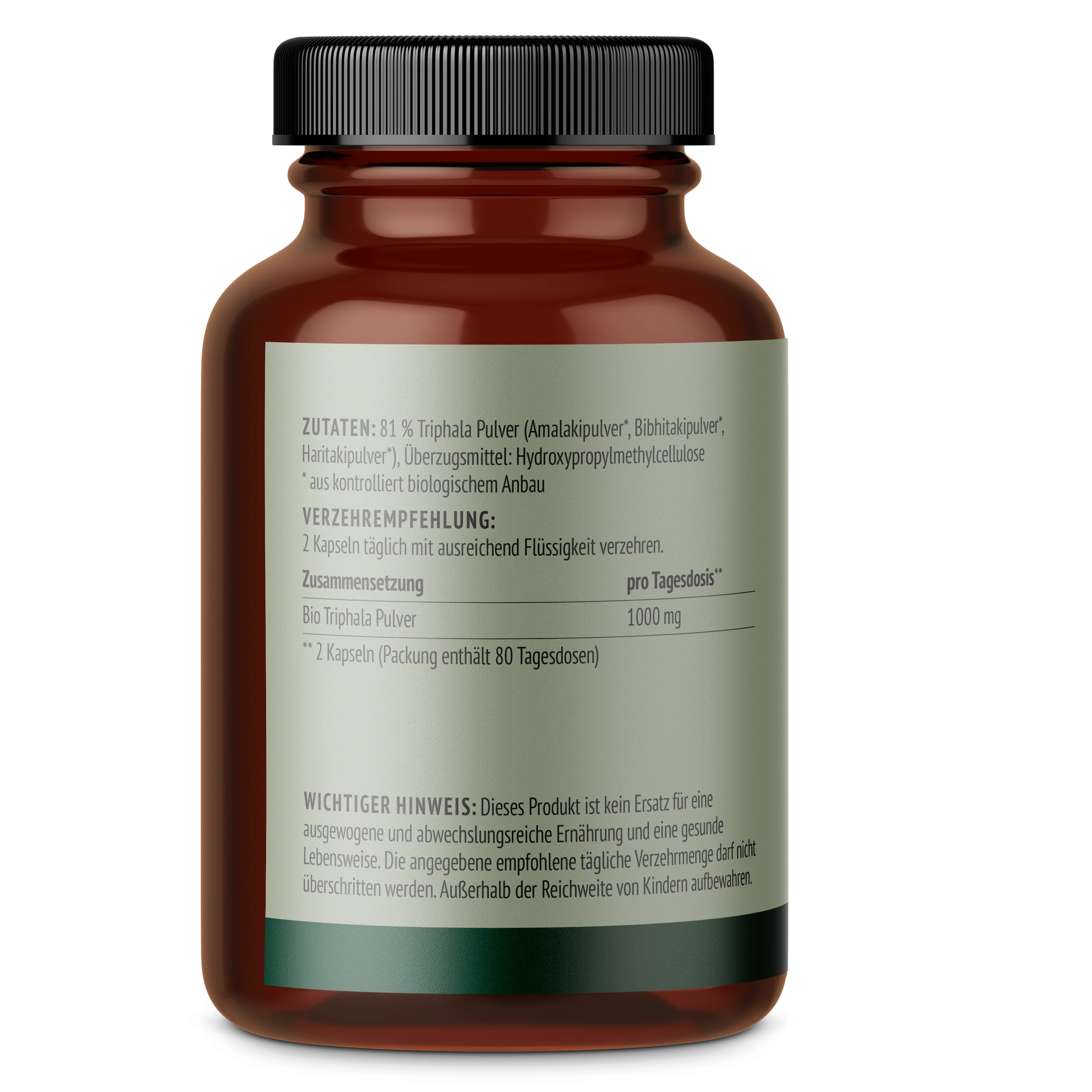 Bio Triphala Kapseln (160 Kapseln) - Image 3