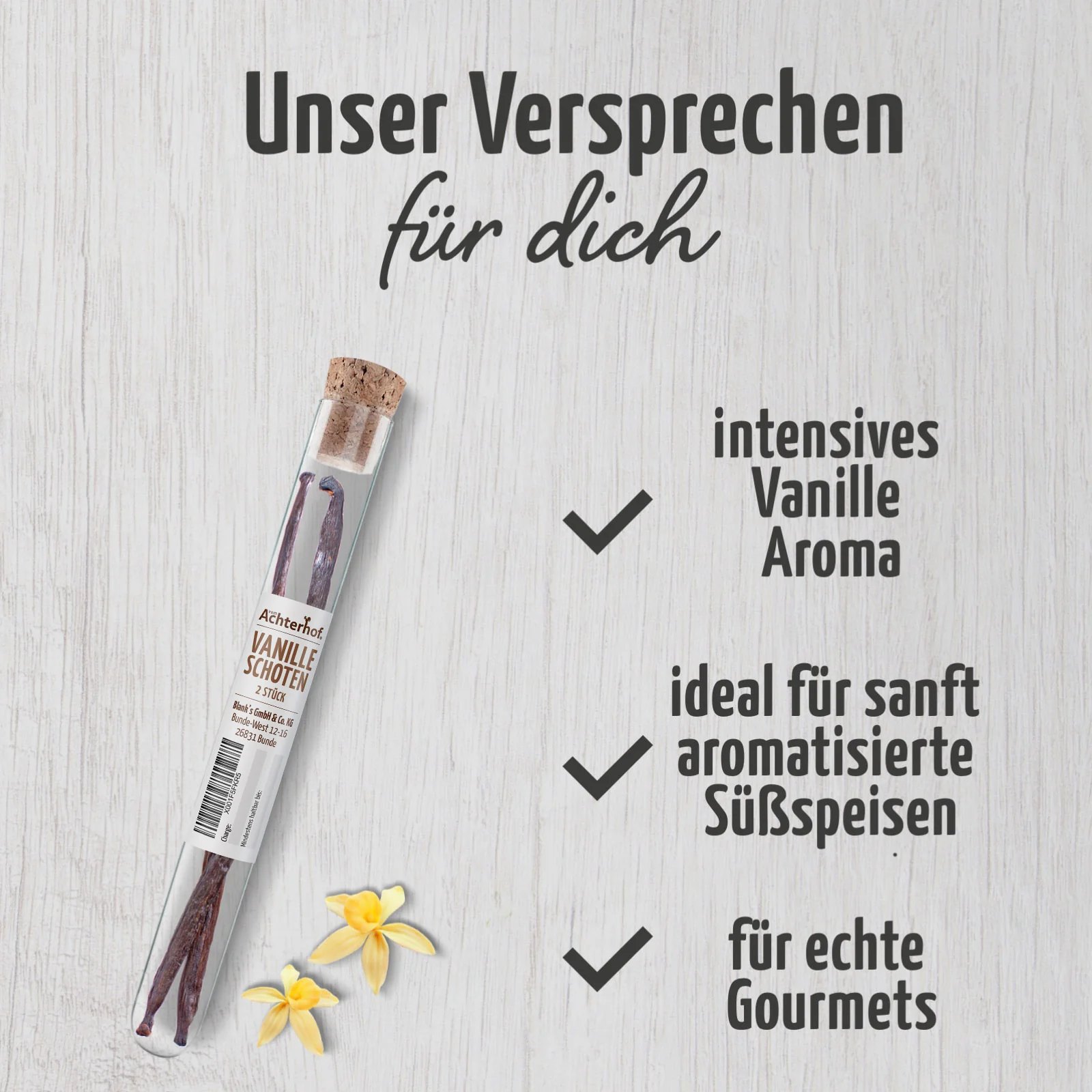 Vanilleschoten im Reagenzglas (2 Stück) - Image 3