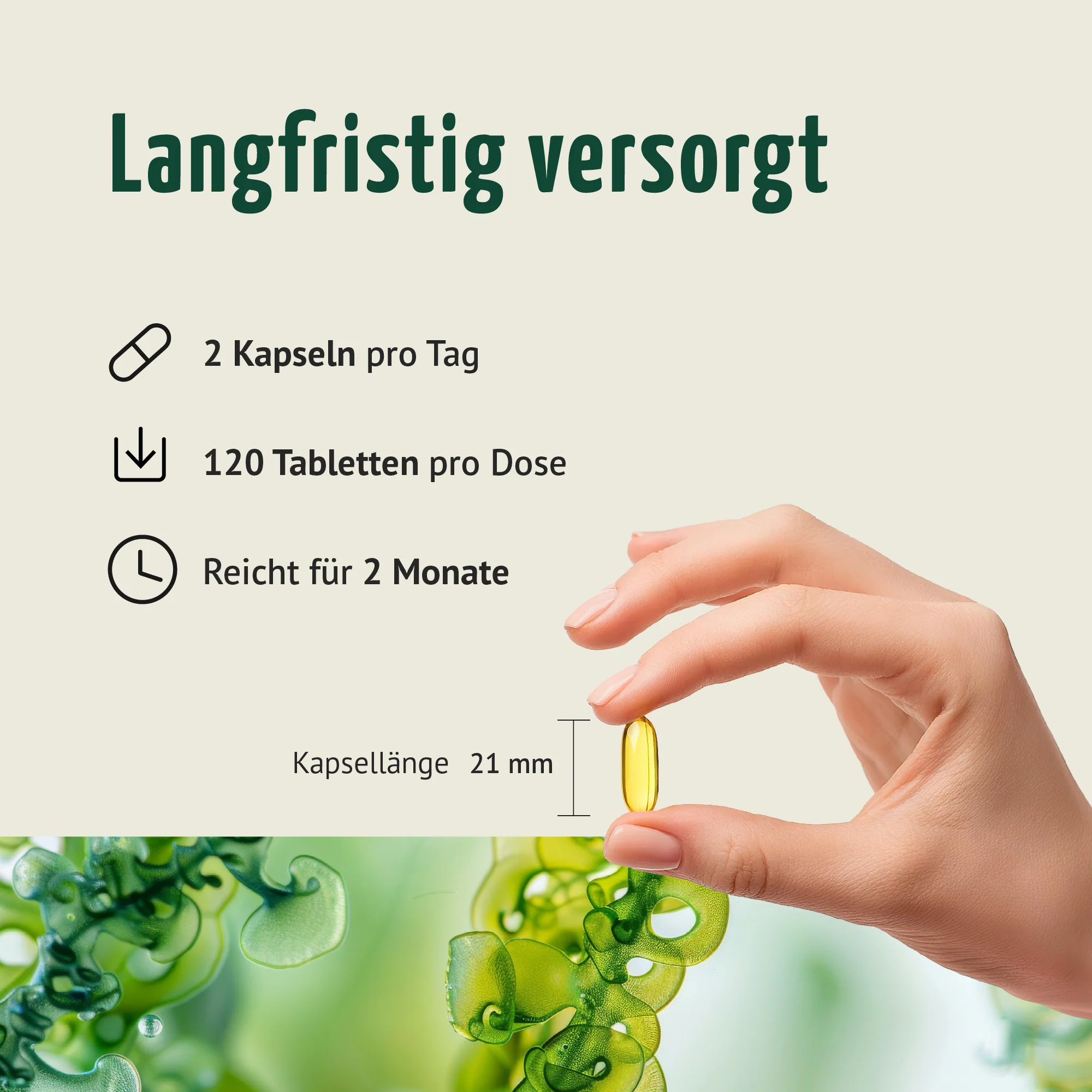 Vegane Omega-3 Kapseln (120 Kapseln) - Image 5