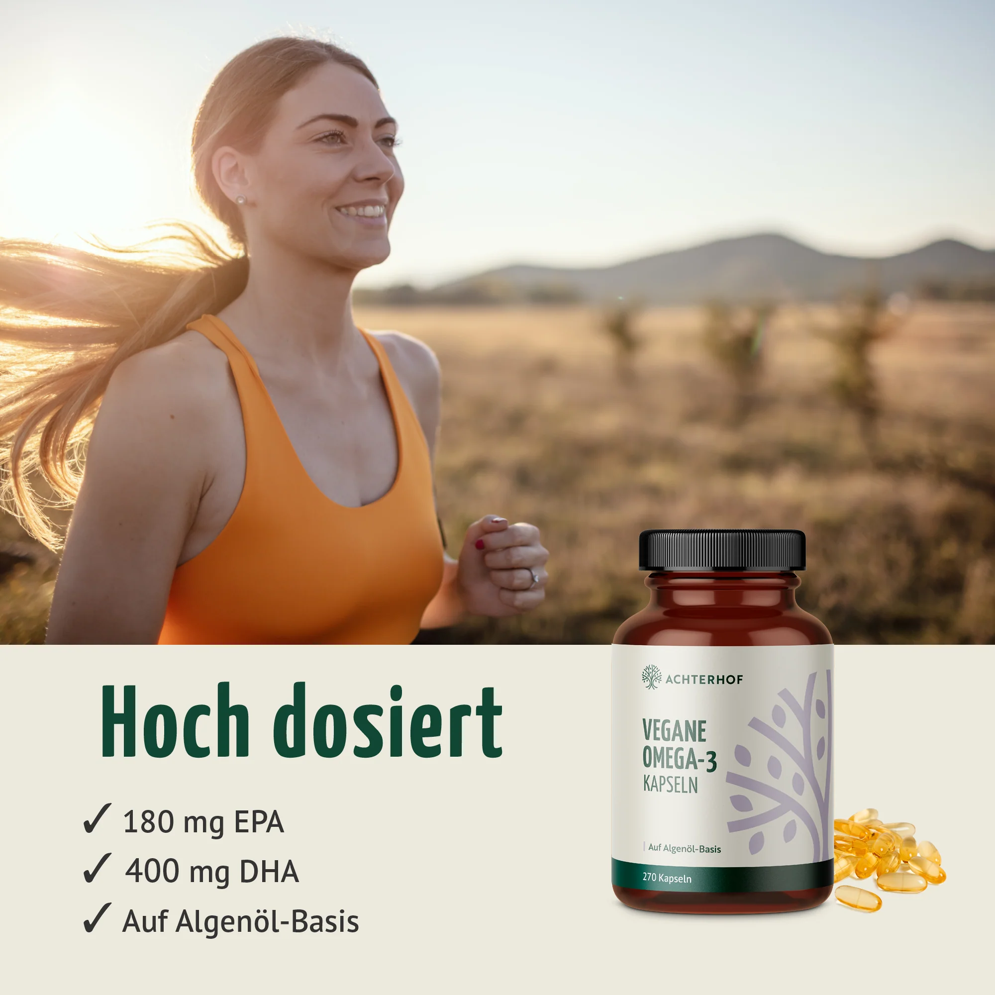 Vegane Omega-3 Kapseln (270 Kapseln) - Image 3