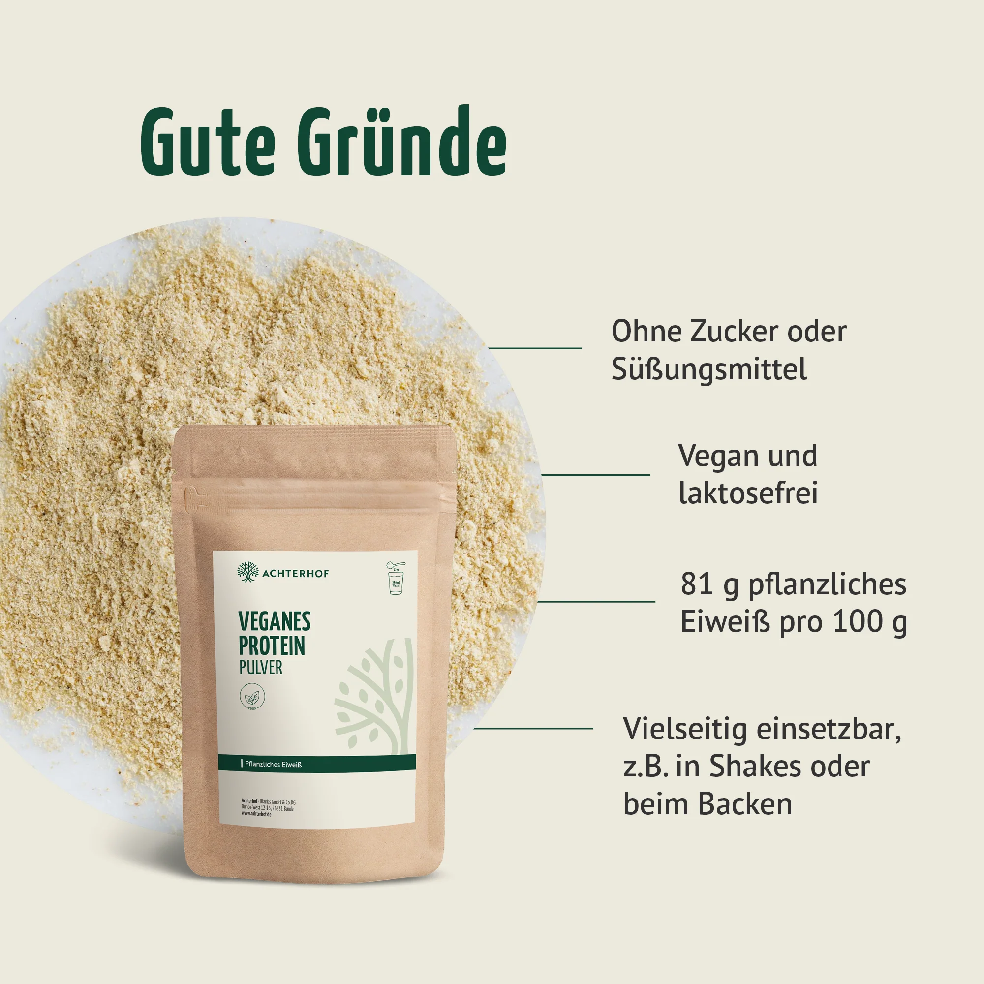 Veganes Protein Pulver (250g) - Image 3