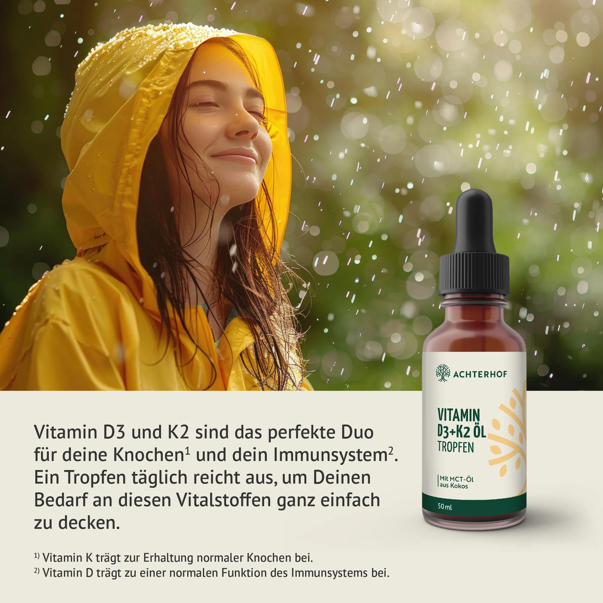 Vitamin D3+K2 Öl Tropfen (50ml) - Image 3