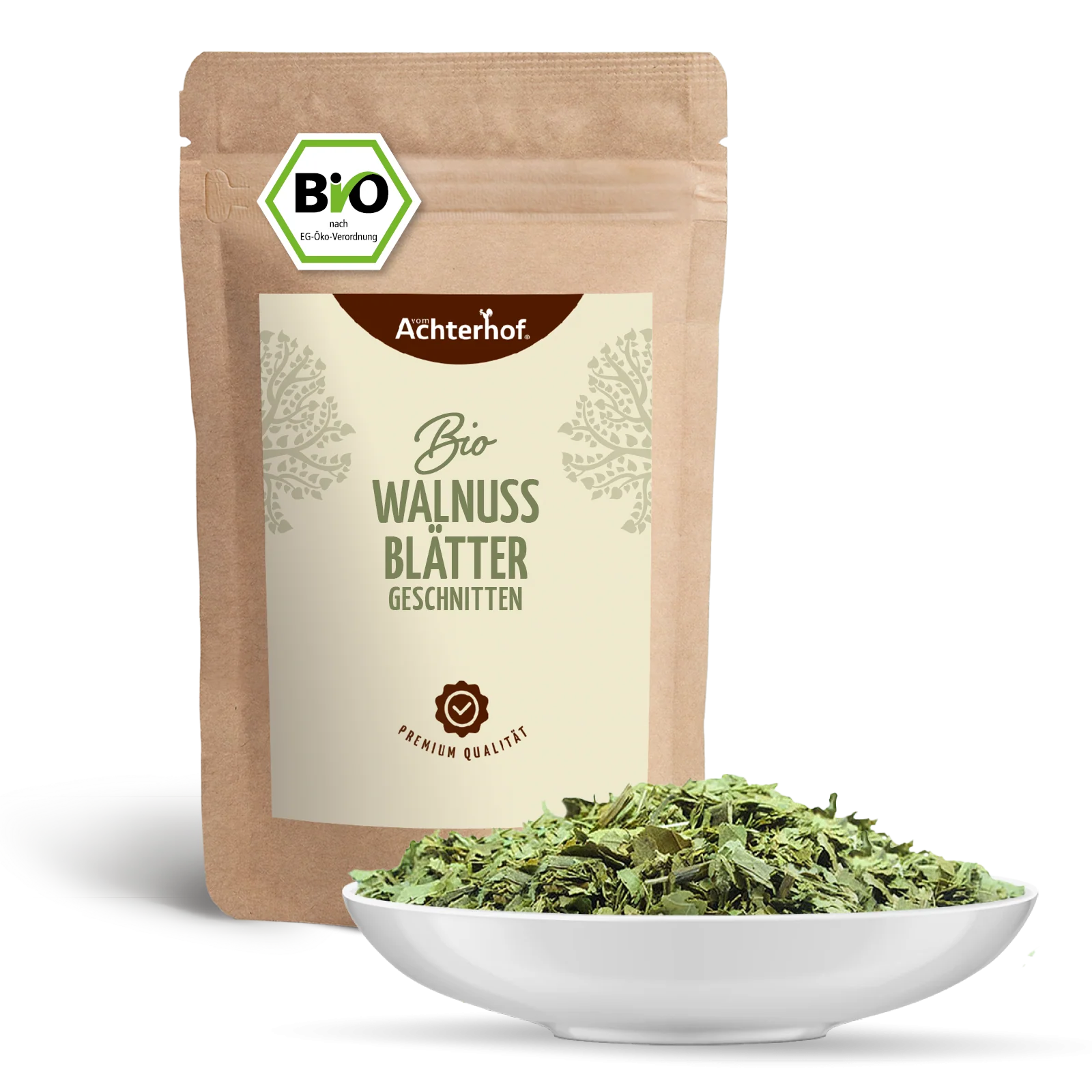 Walnussblätter geschnitten Bio (100g) - Image 2